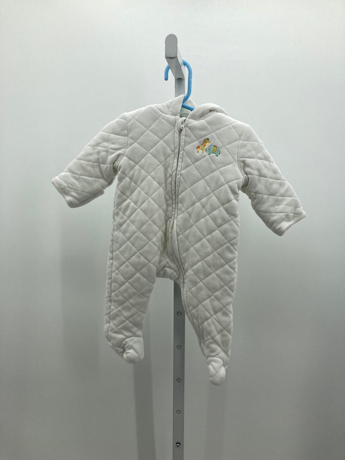 HOODED QUILTED KNIT.