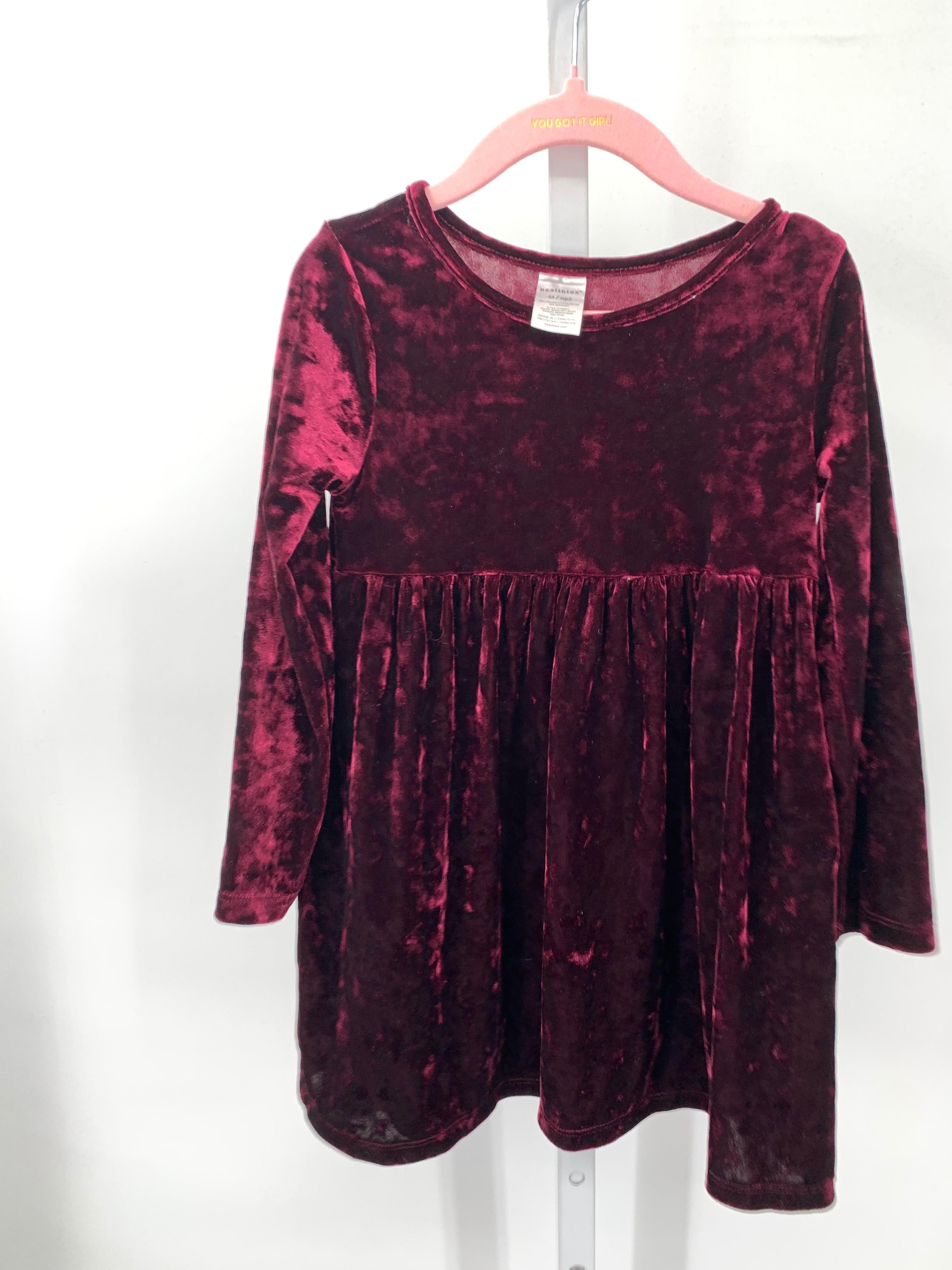 Healthtex Size 4T Girls Long Sleeve Dress