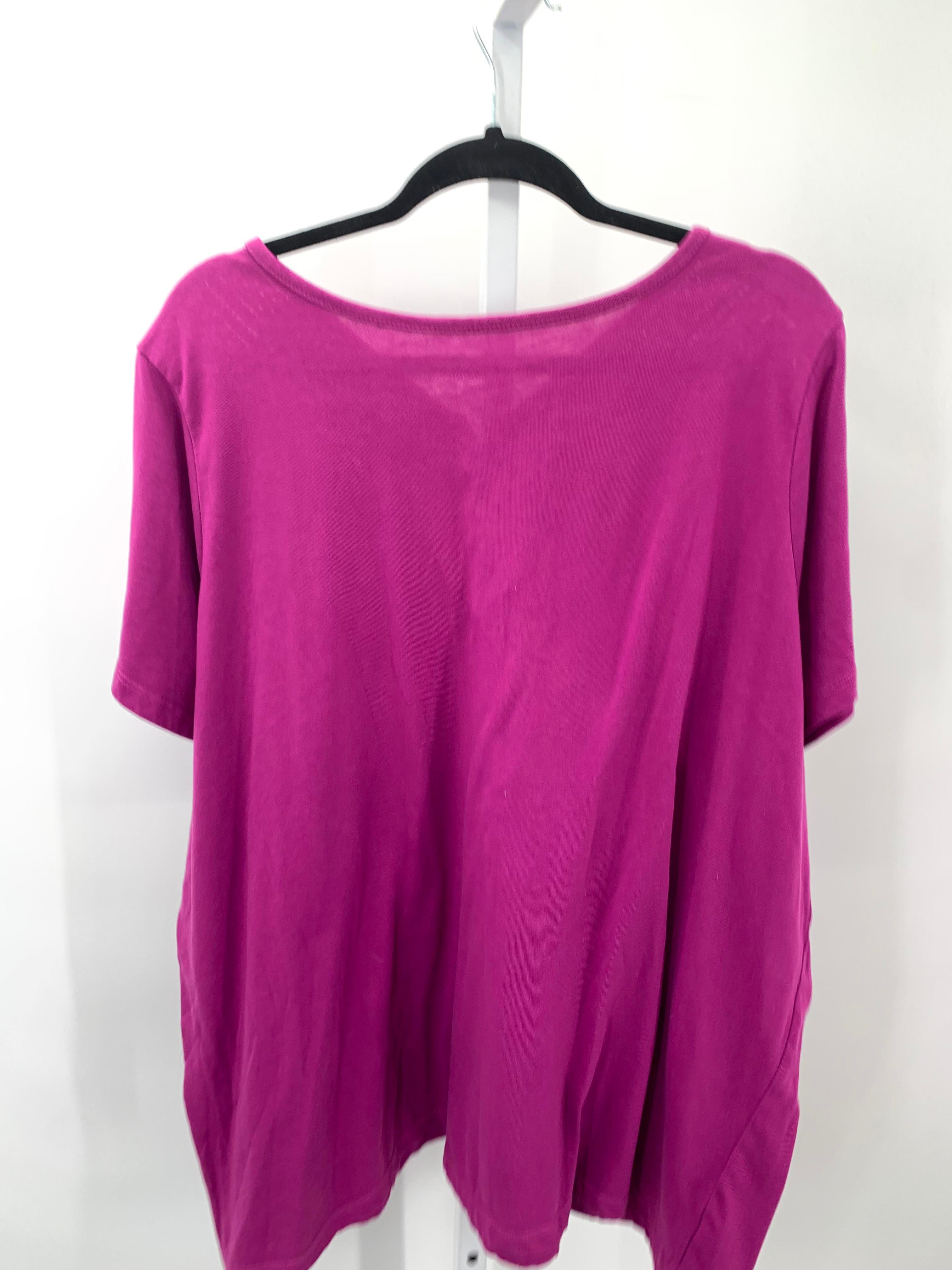 Woman Within Size 2X Womens Short Sleeve Shirt