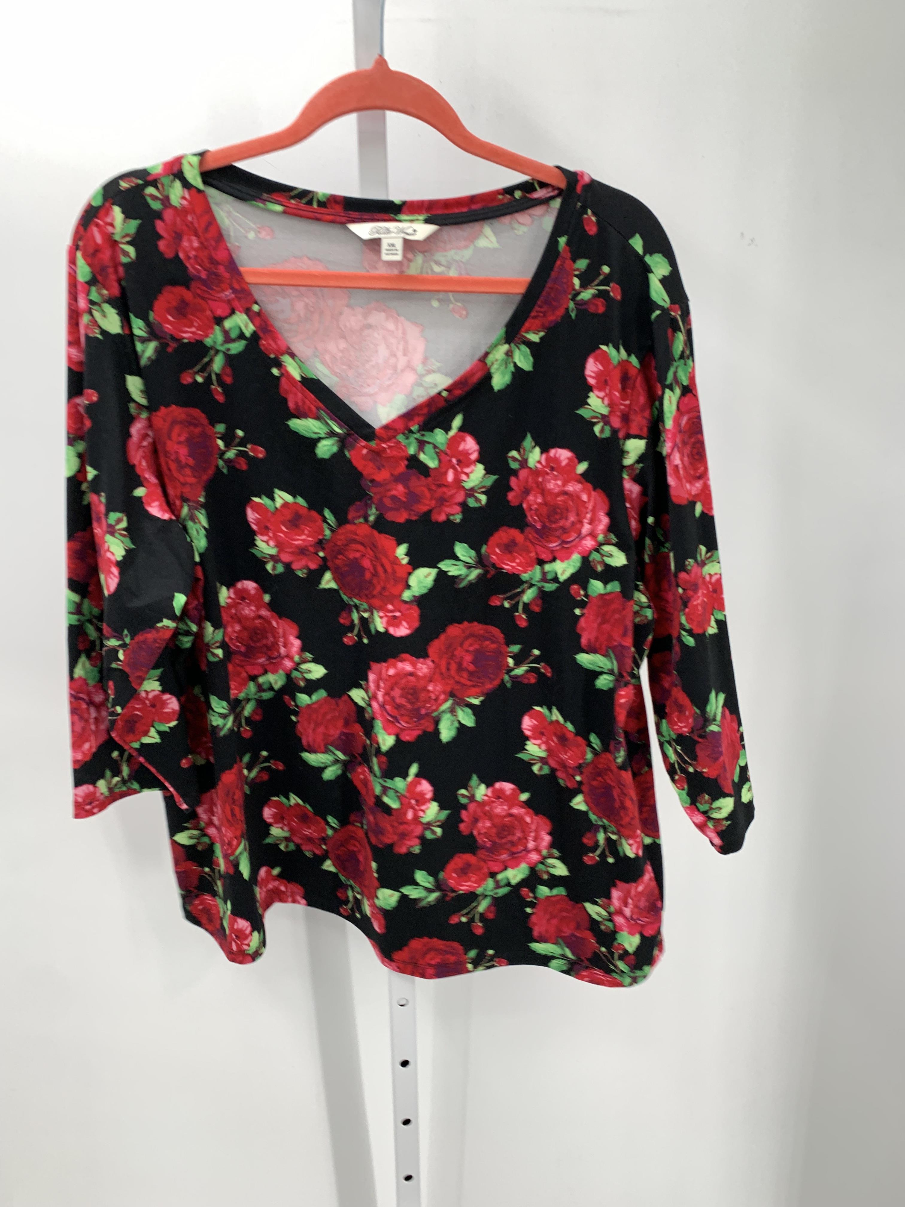 Size XXL Misses 3/4 Sleeve Shirt