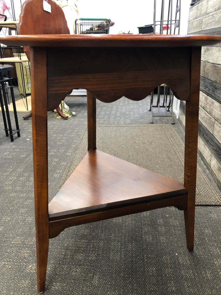 VTG SMALL WOOD TABLE.