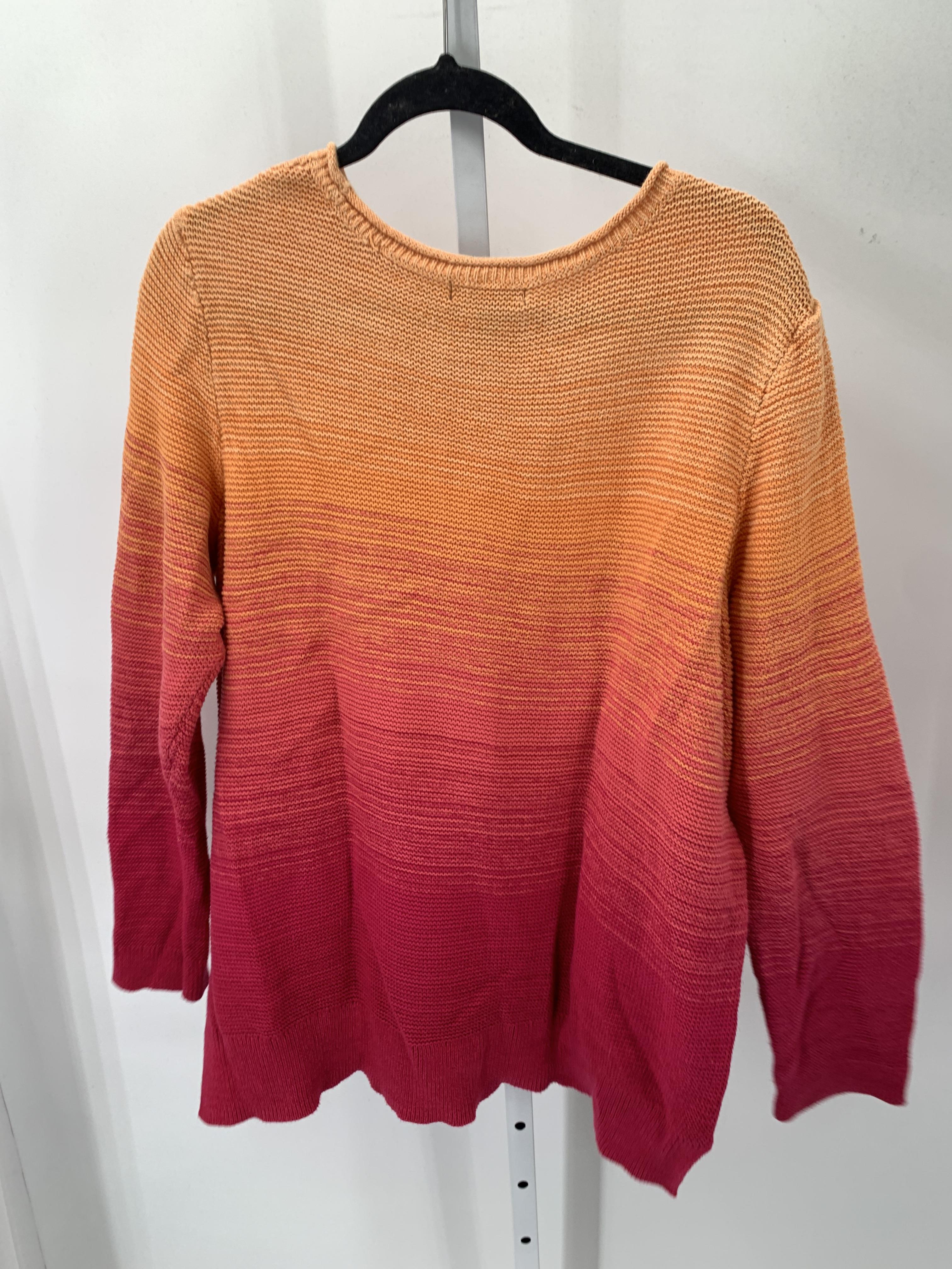 Chaps Size 2X Womens Long Slv Sweater