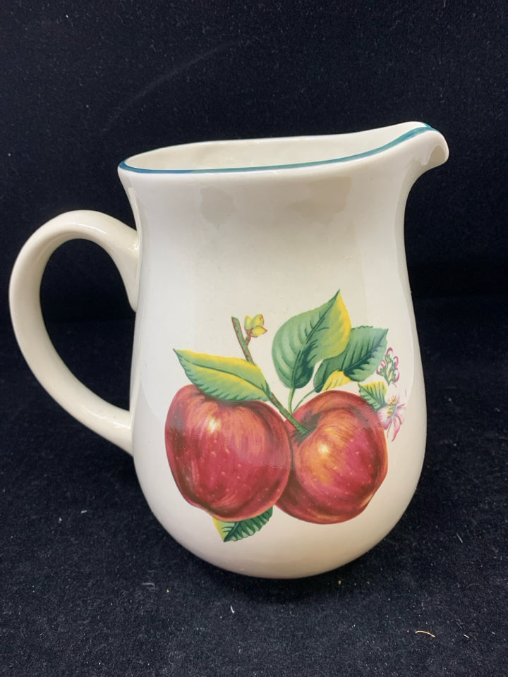 RED APPLE PATTERN PITCHER.