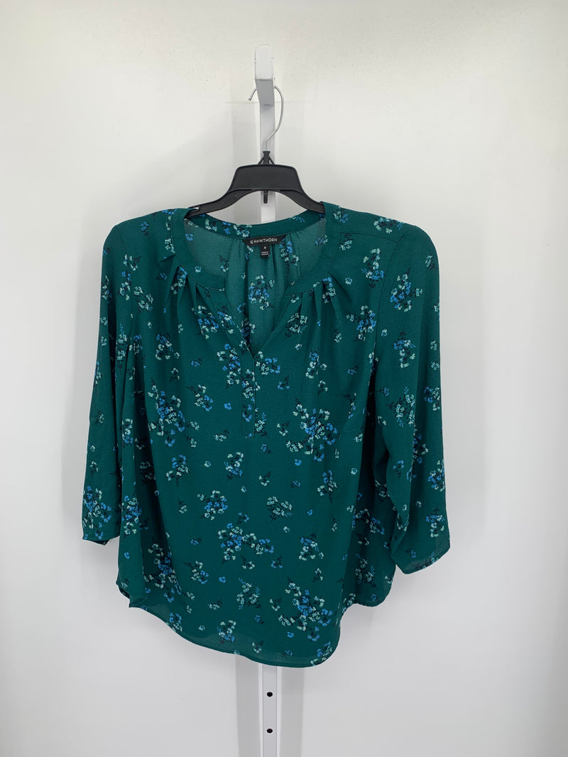 41 Hawthorn Size 1X Womens 3/4 Sleeve Shirt