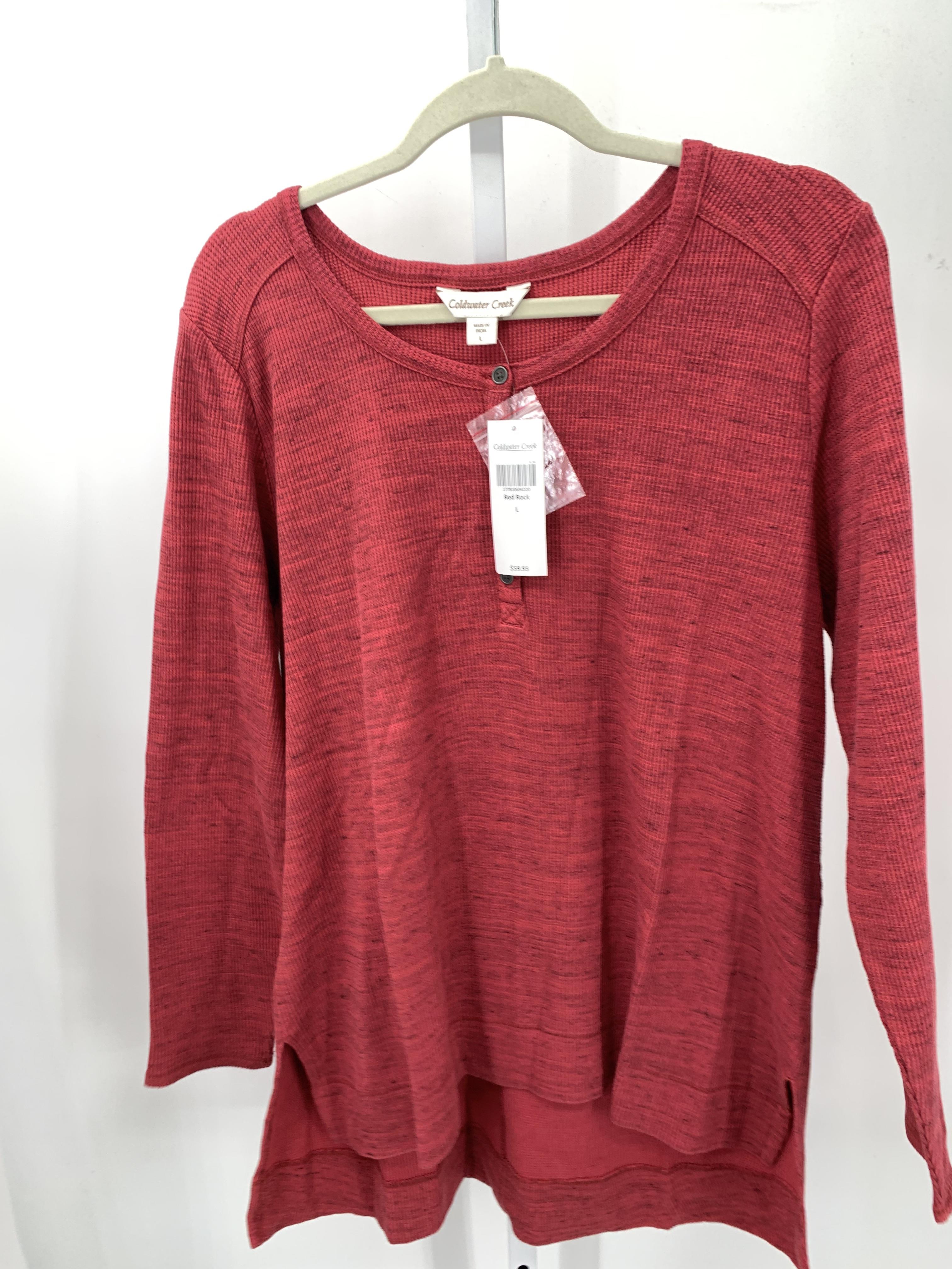 Coldwater Creek Size Large Misses Long Sleeve Shirt