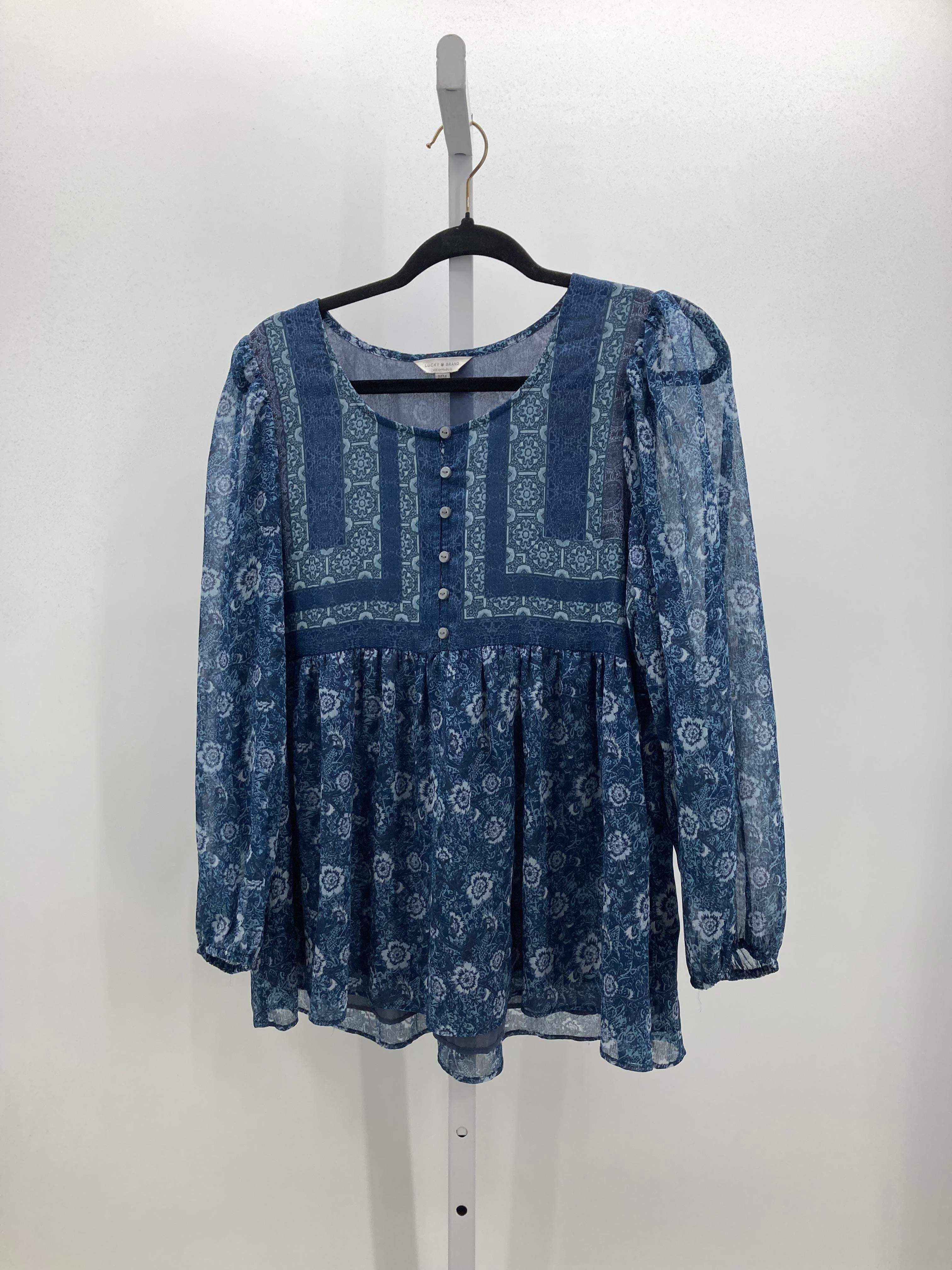 Lucky Brand Size Medium Misses Long Sleeve Shirt