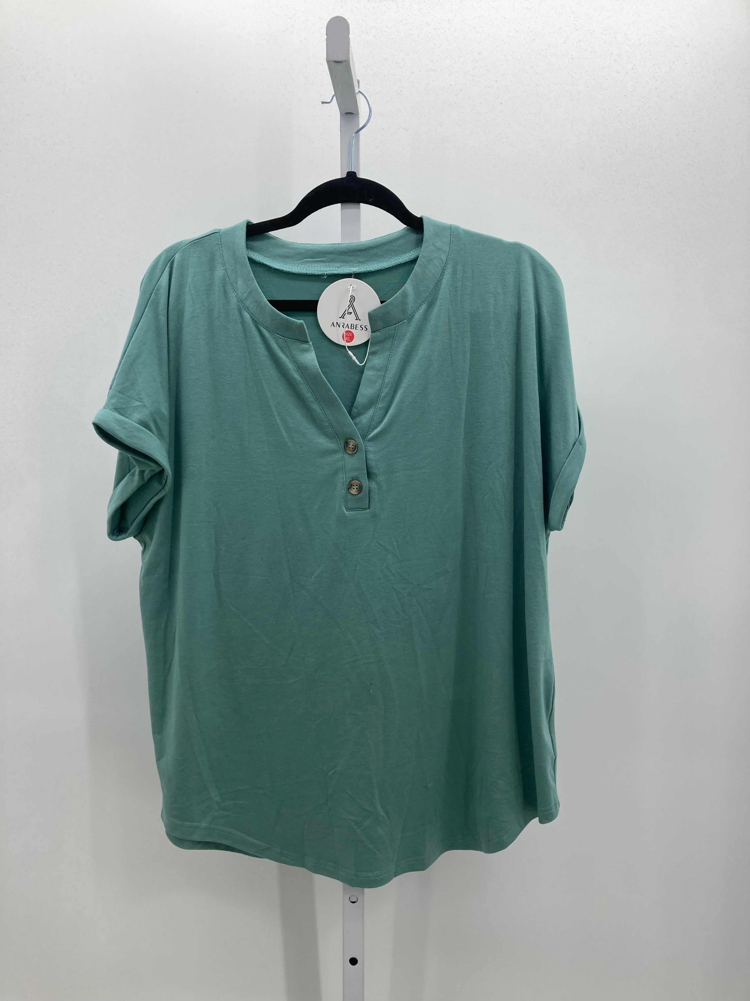 ANRABESS Size Extra Large Misses Short Sleeve Shirt