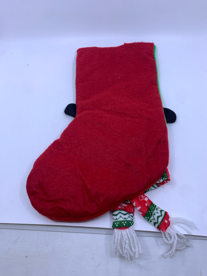 SNOWMAN STOCKING.