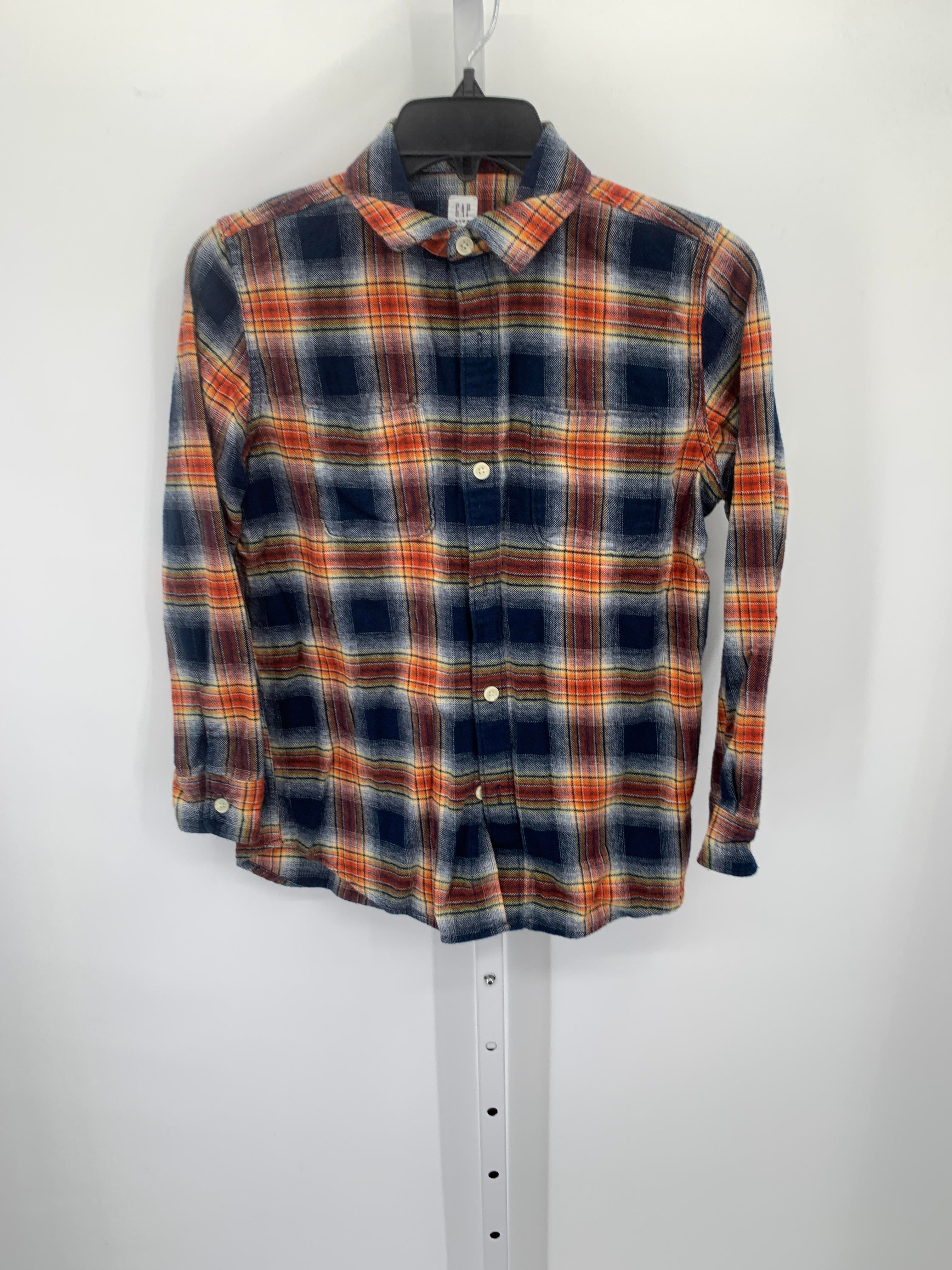 ORANGE PLAID BUTTON DOWN