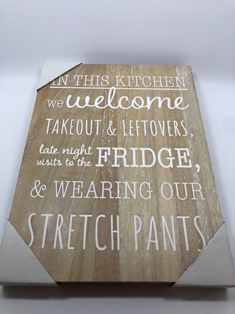 IN THIS KITCHEN ON WOODEN CANVAS.
