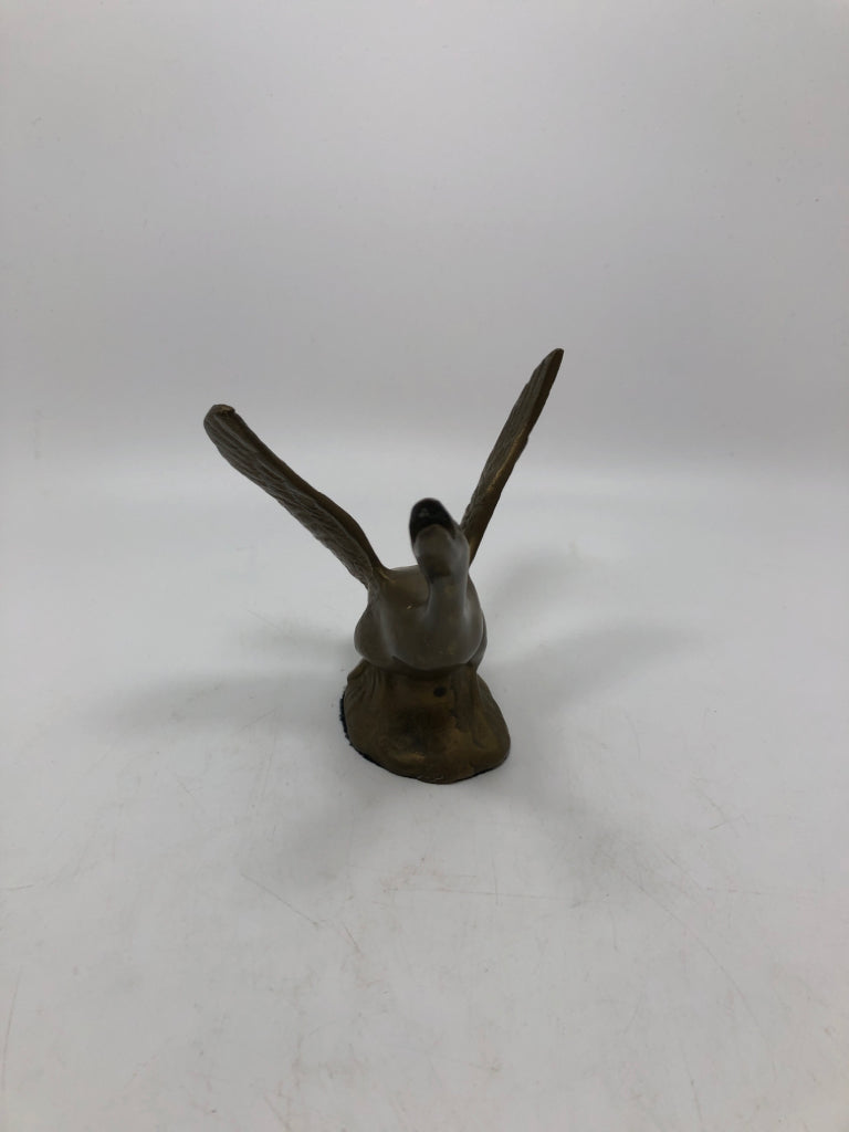BRASS GOOSE FIGURINE.