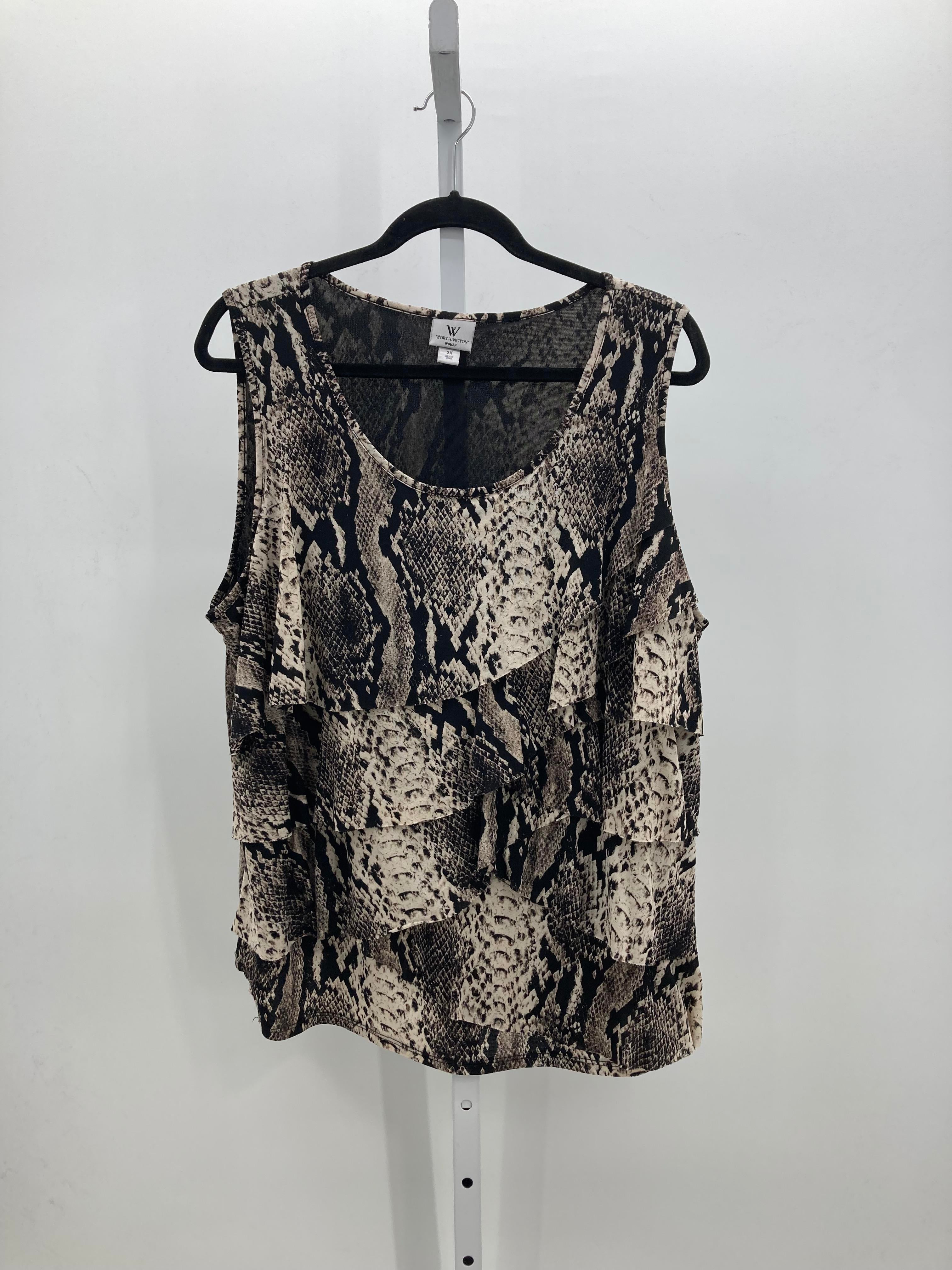 Worthington Size 2X Womens Sleeveless Shirt