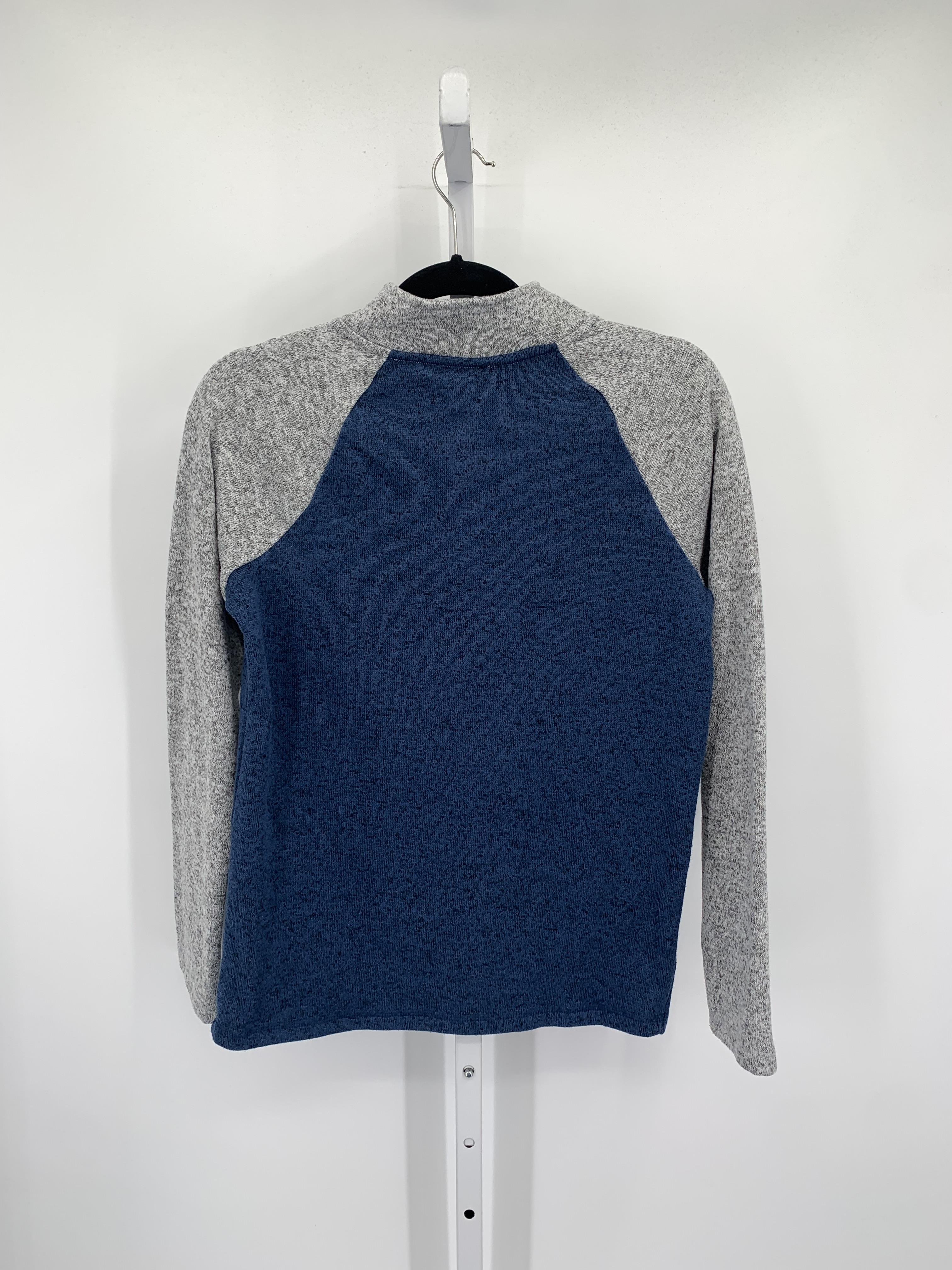 PARTIAL ZIP W/ GREY RAGLAN SLEEVES