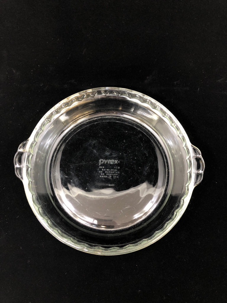 PYREX GLASS PIE DISH.