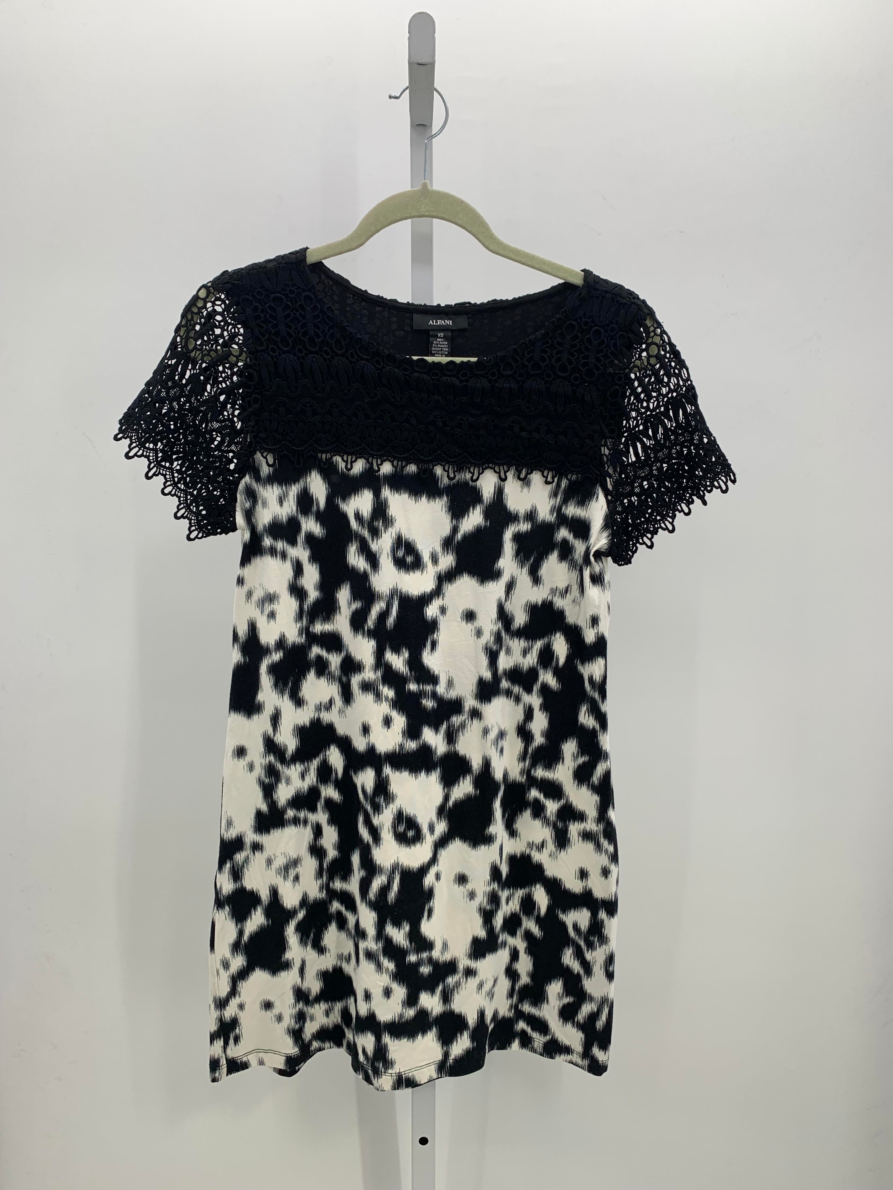 Alfani Size X Small Misses Short Sleeve Dress