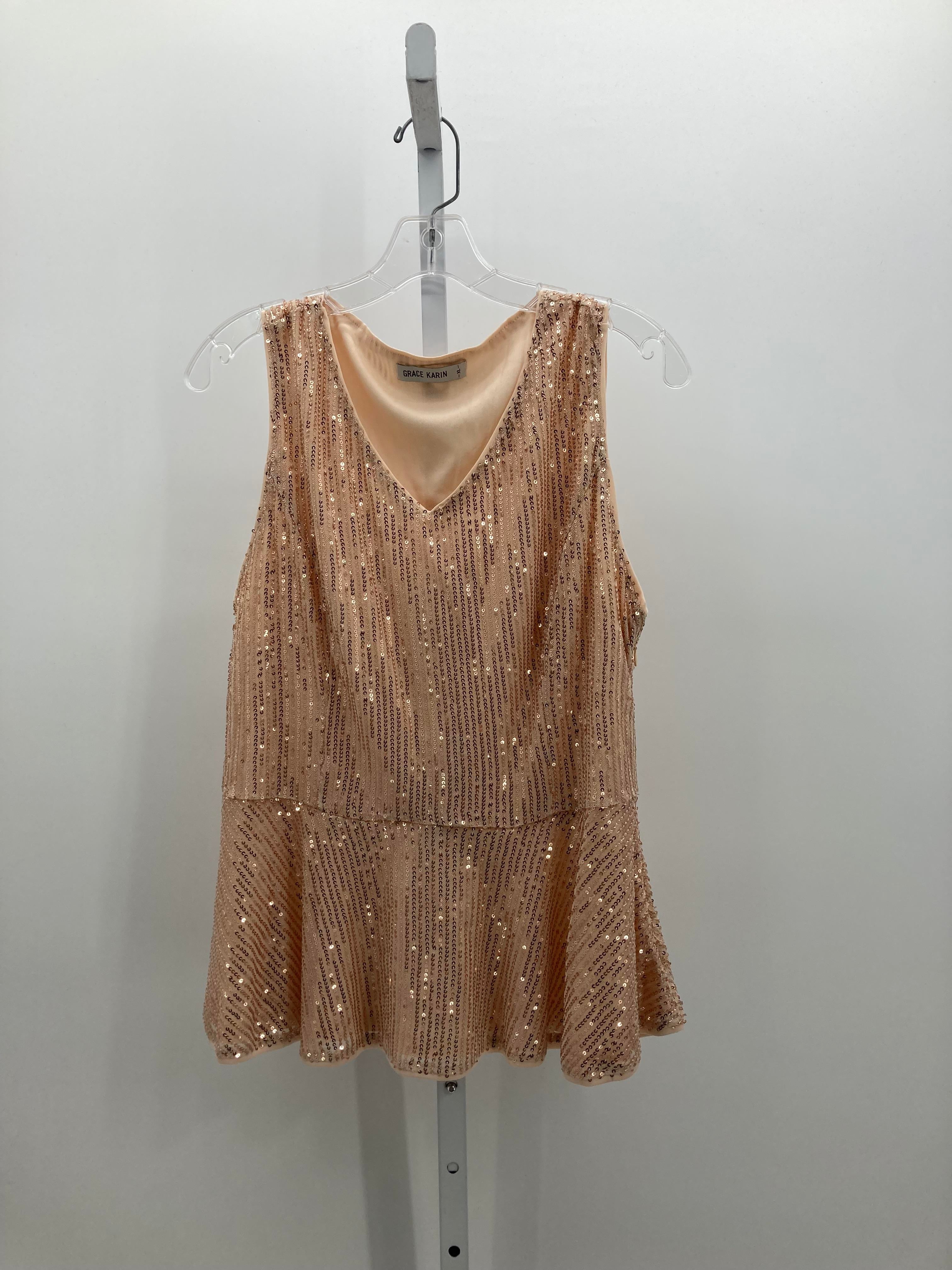 Grace Karin Size X Small Misses Sleeveless Shirt