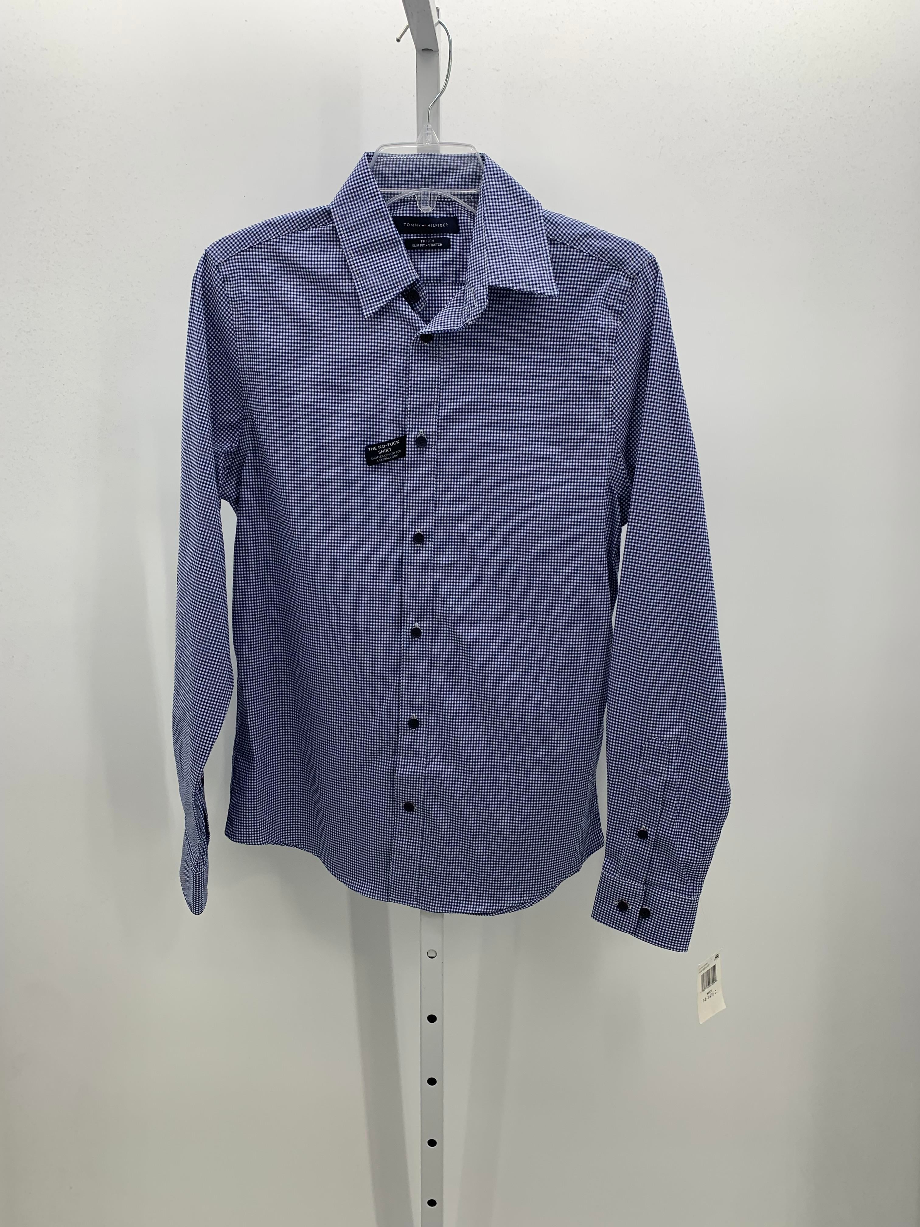 CHECK SLIM FIT STRETCH BUTTON DOWN