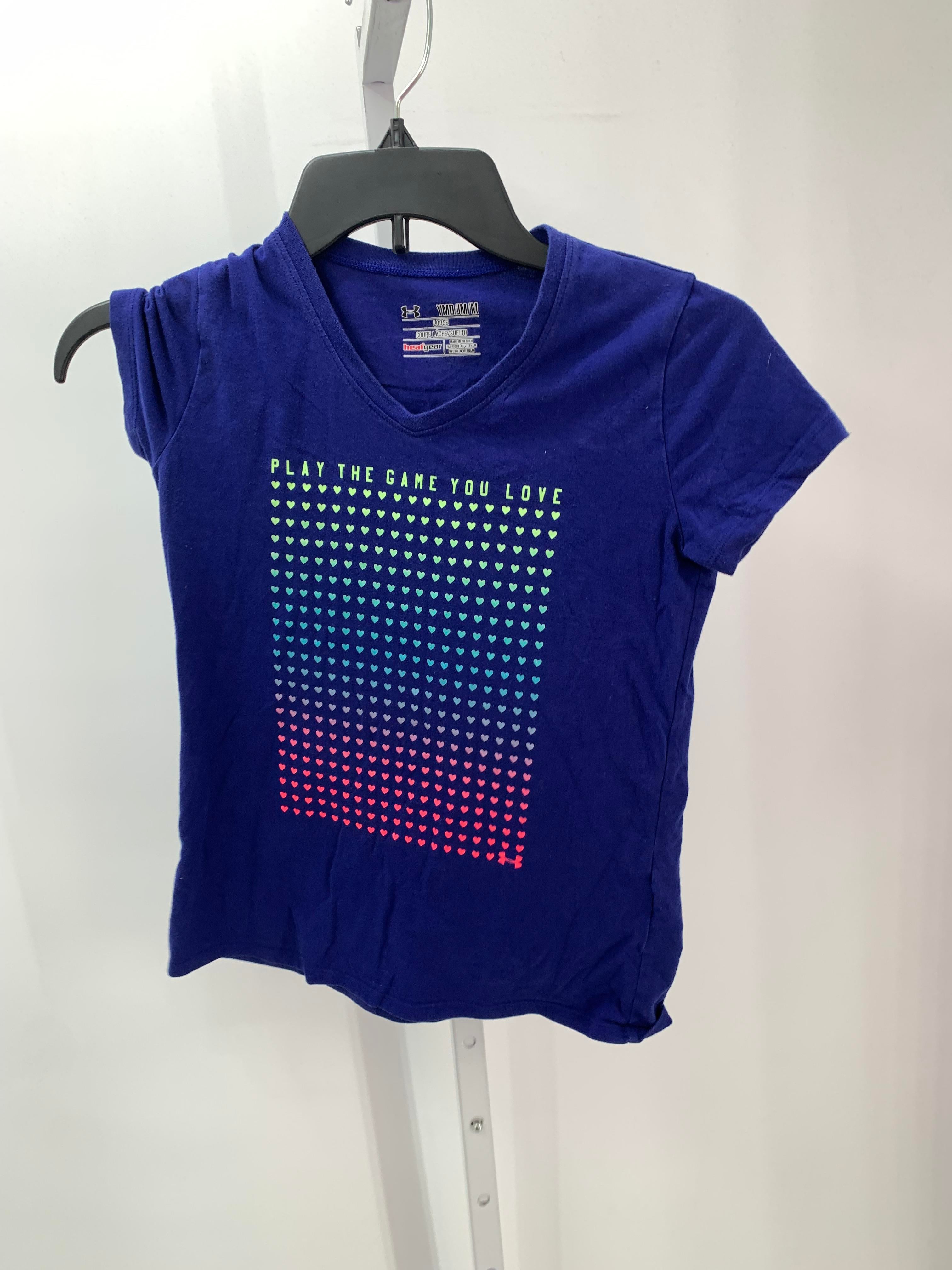 Under Armour Size 10-12 Girls Short Sleeve Shirt