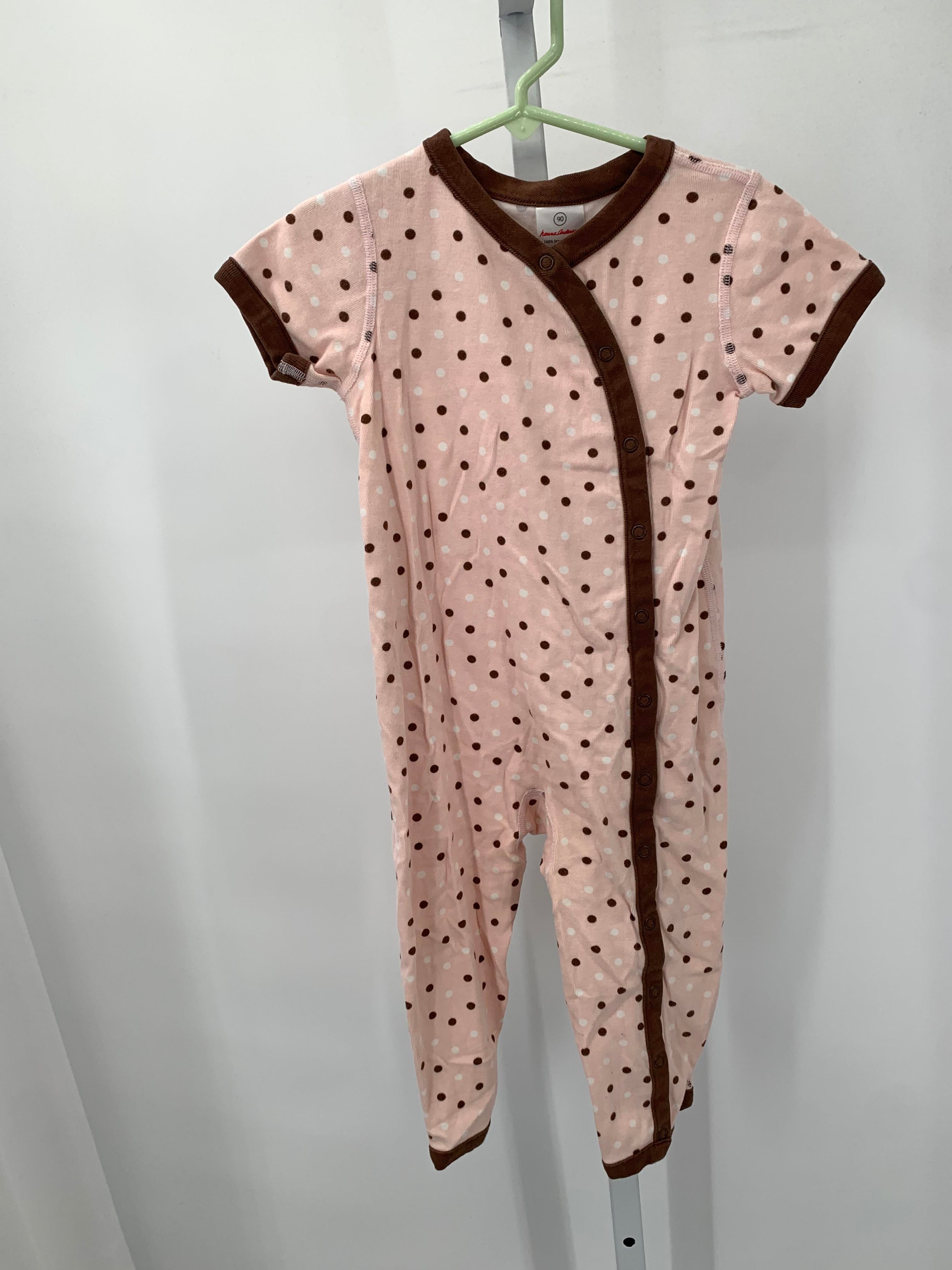 Hanna Anderson Size 3 Girls Short Slv. Romper