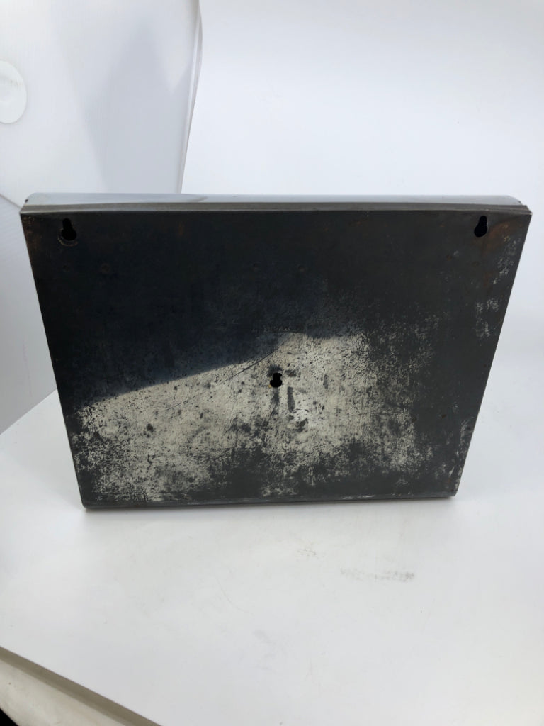 VTG STAINLESS STEEL ALUMINUM FOIL, WAX PAPER HOLDER.