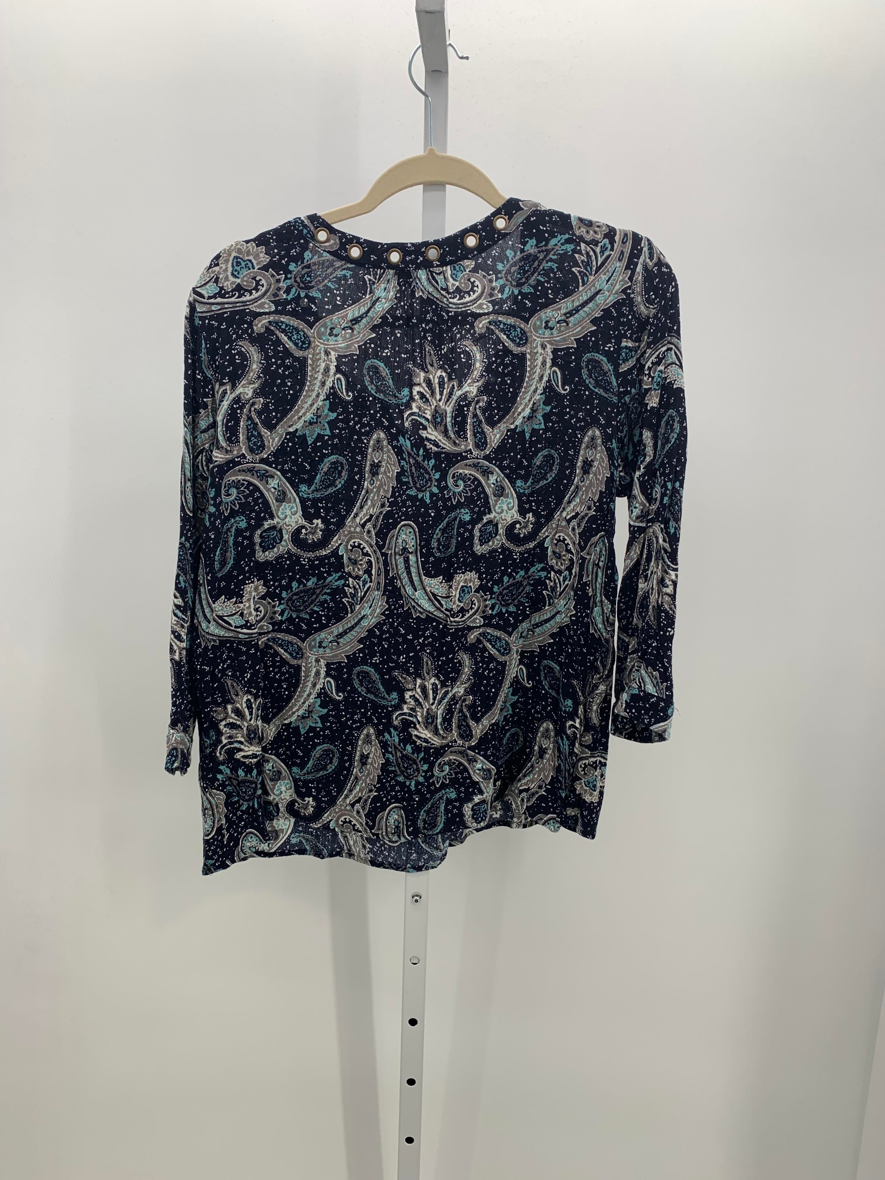 PaperMoon Size Large Misses 3/4 Sleeve Shirt
