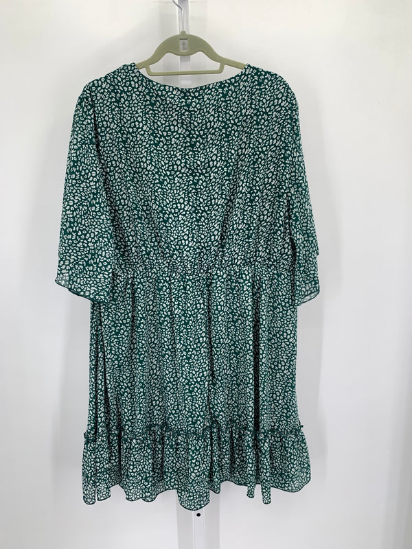 Size 20 W Womens Short Sleeve Dress