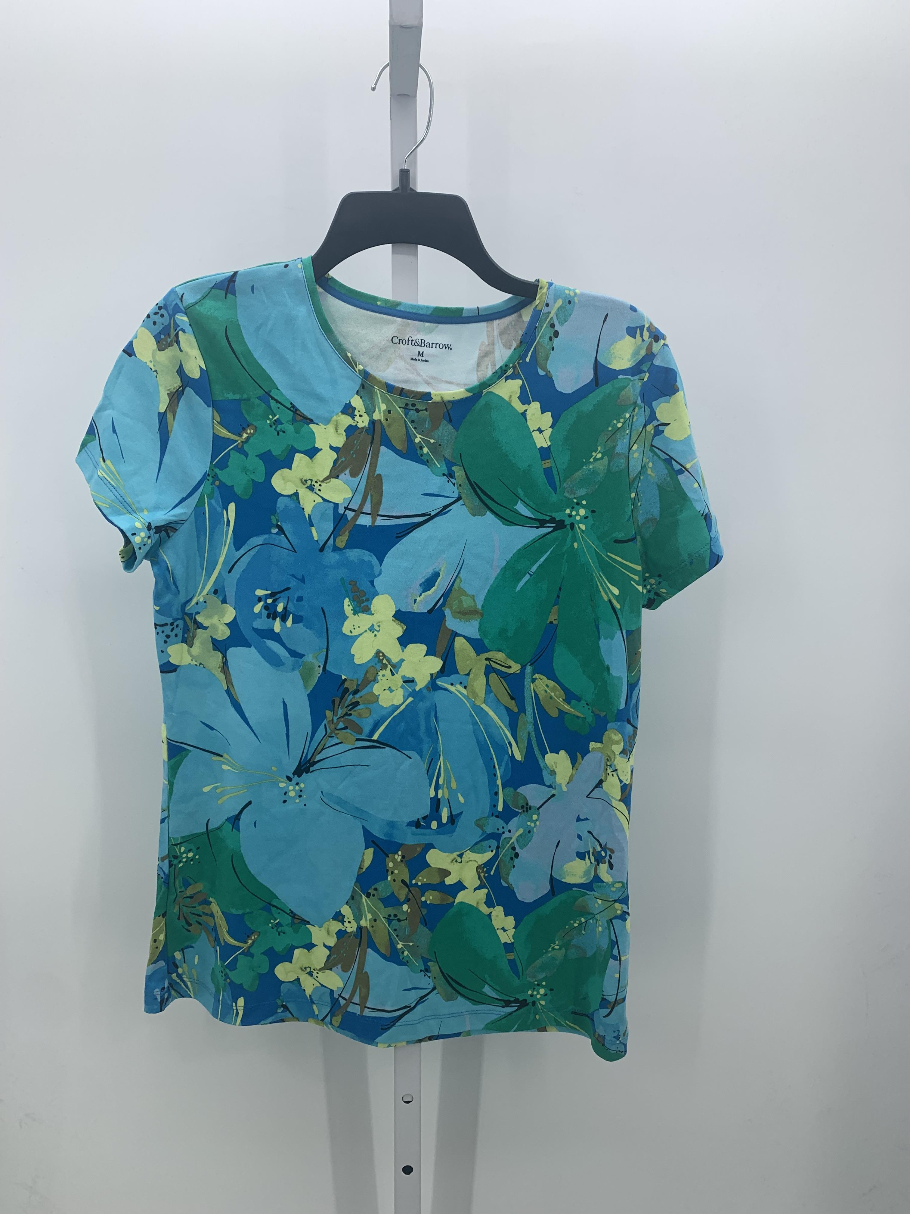 Croft & Barrow Size Medium Misses Short Sleeve Shirt