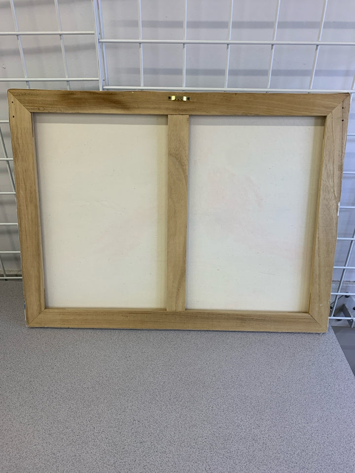 SNOWY MOUNTAIN CANVAS WALL HANGING.