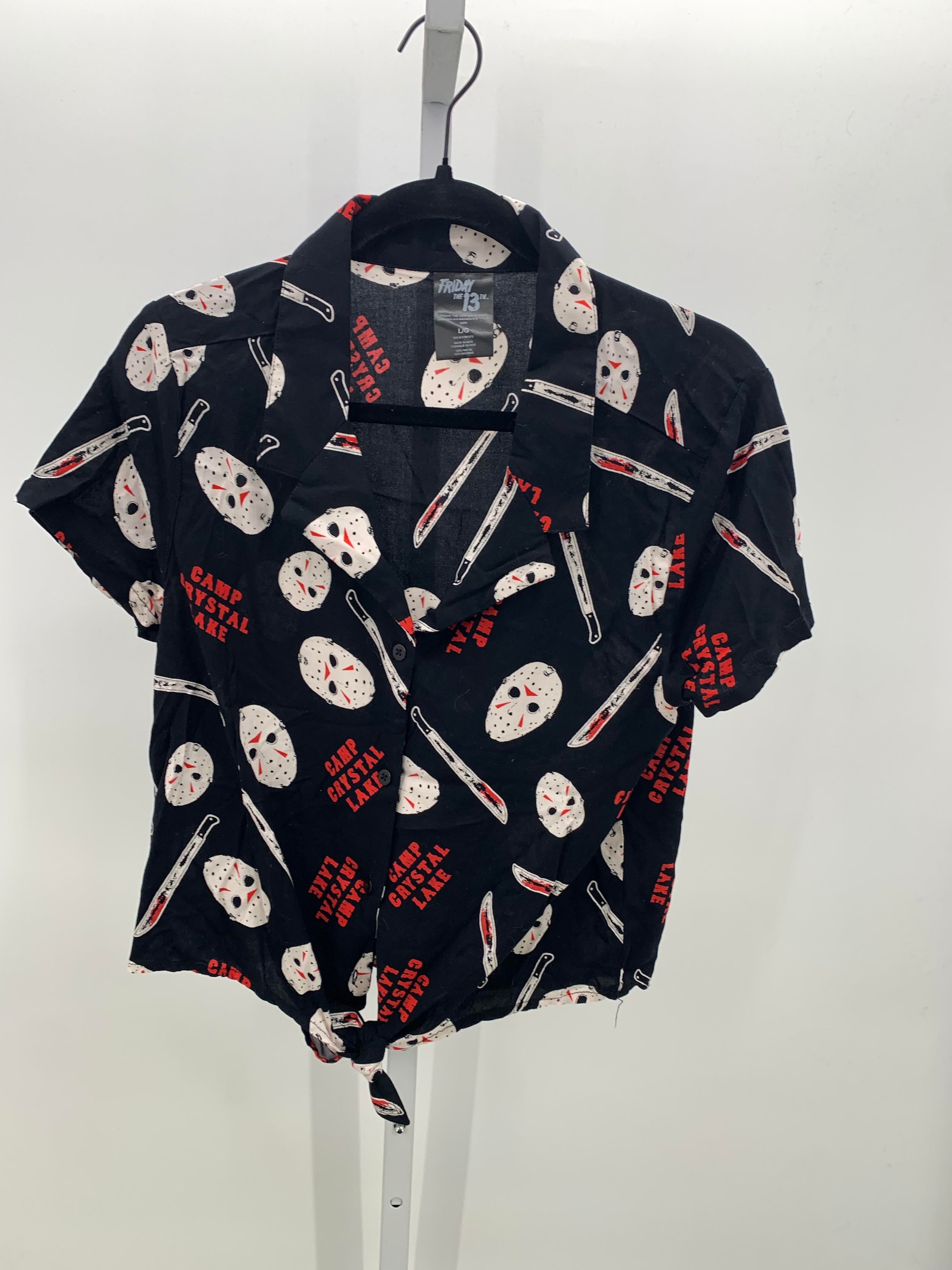 Size Large Juniors Short Sleeve Shirt