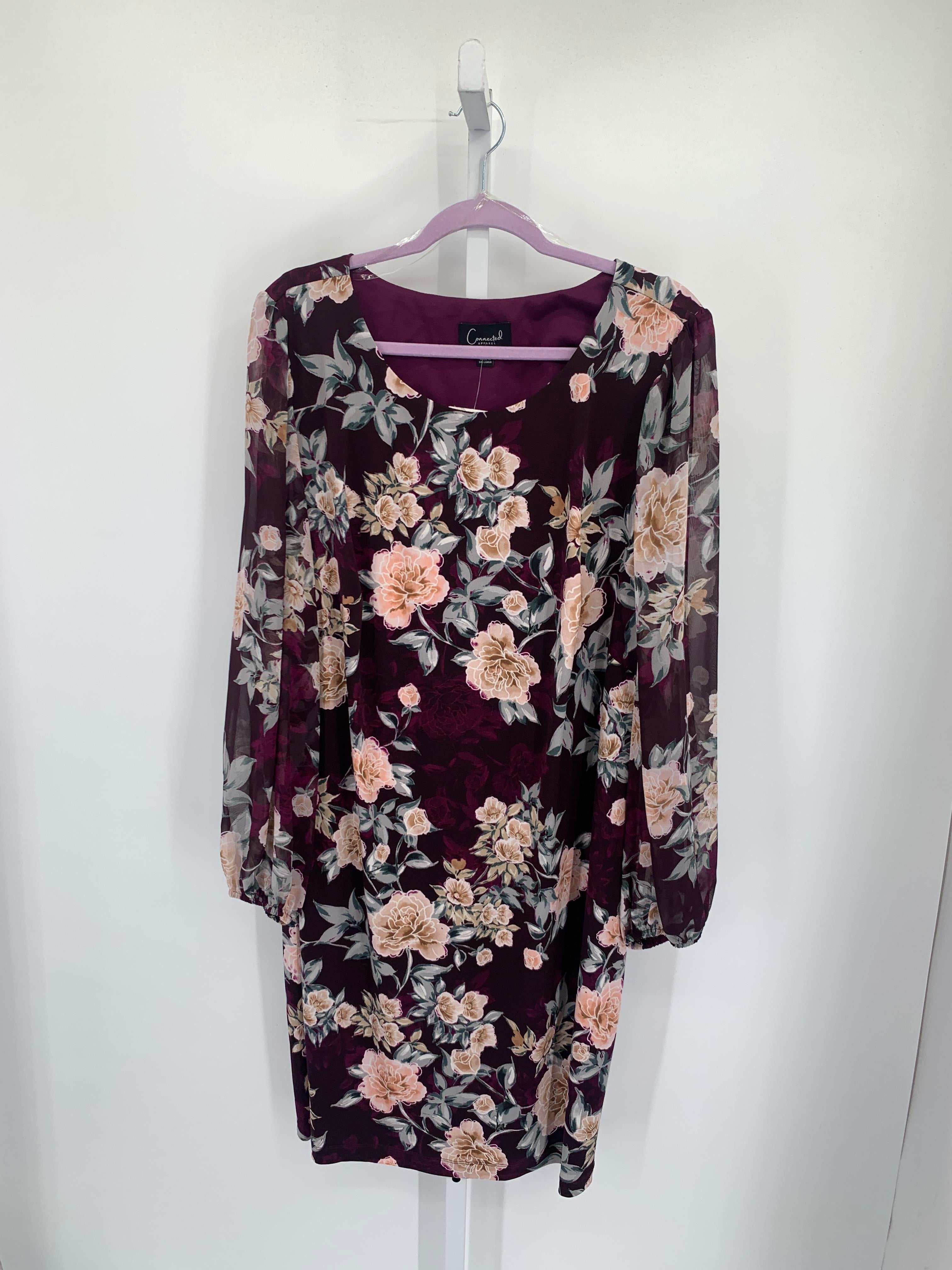 connected apparel Size 20 W Womens Long Sleeve Dress