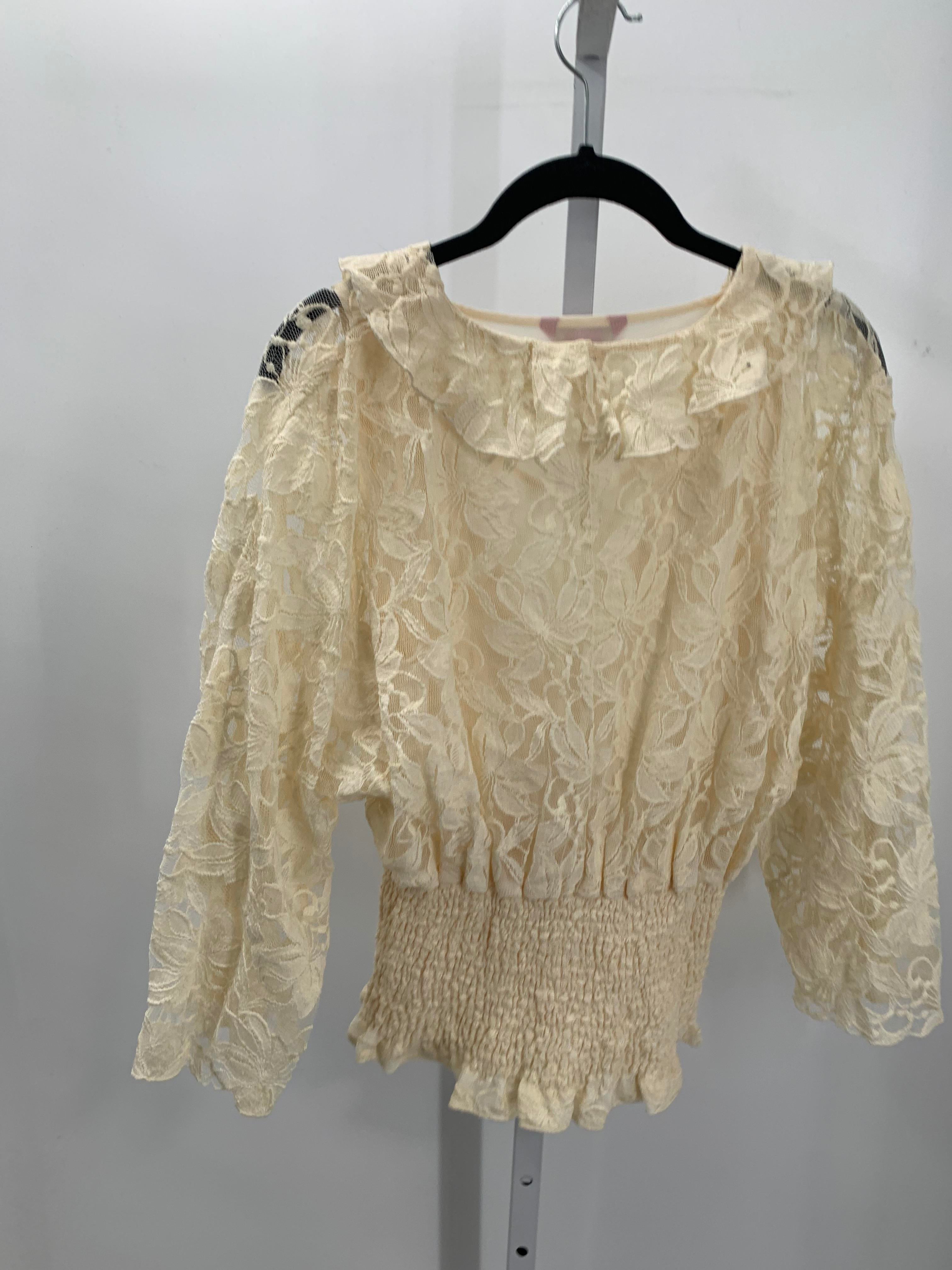 Sunny Leigh Size Medium Misses Long Sleeve Shirt