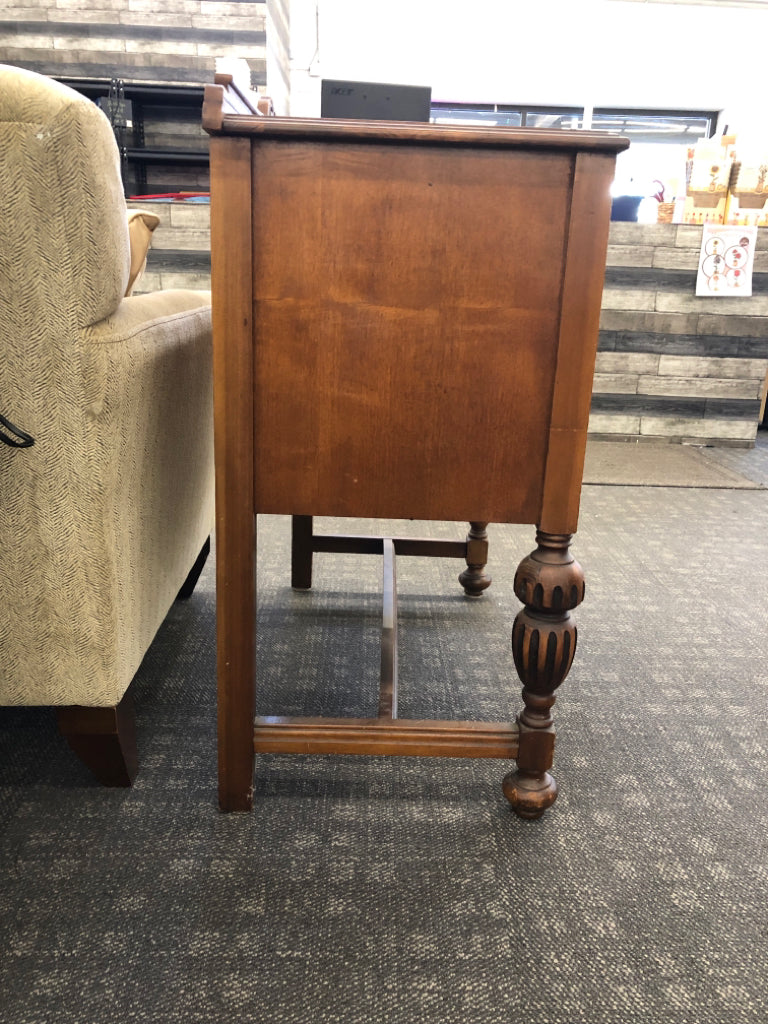 VTG DARK WOOD CABINET.