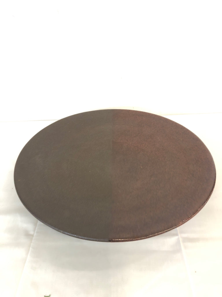 HEAVY 2 TONED BROWN CENTERPIECE BOWL.