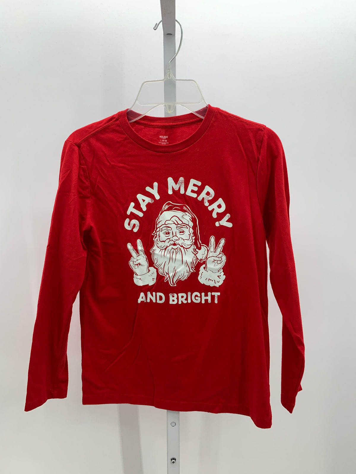LONG SLV SHIRT STAY MERRY.