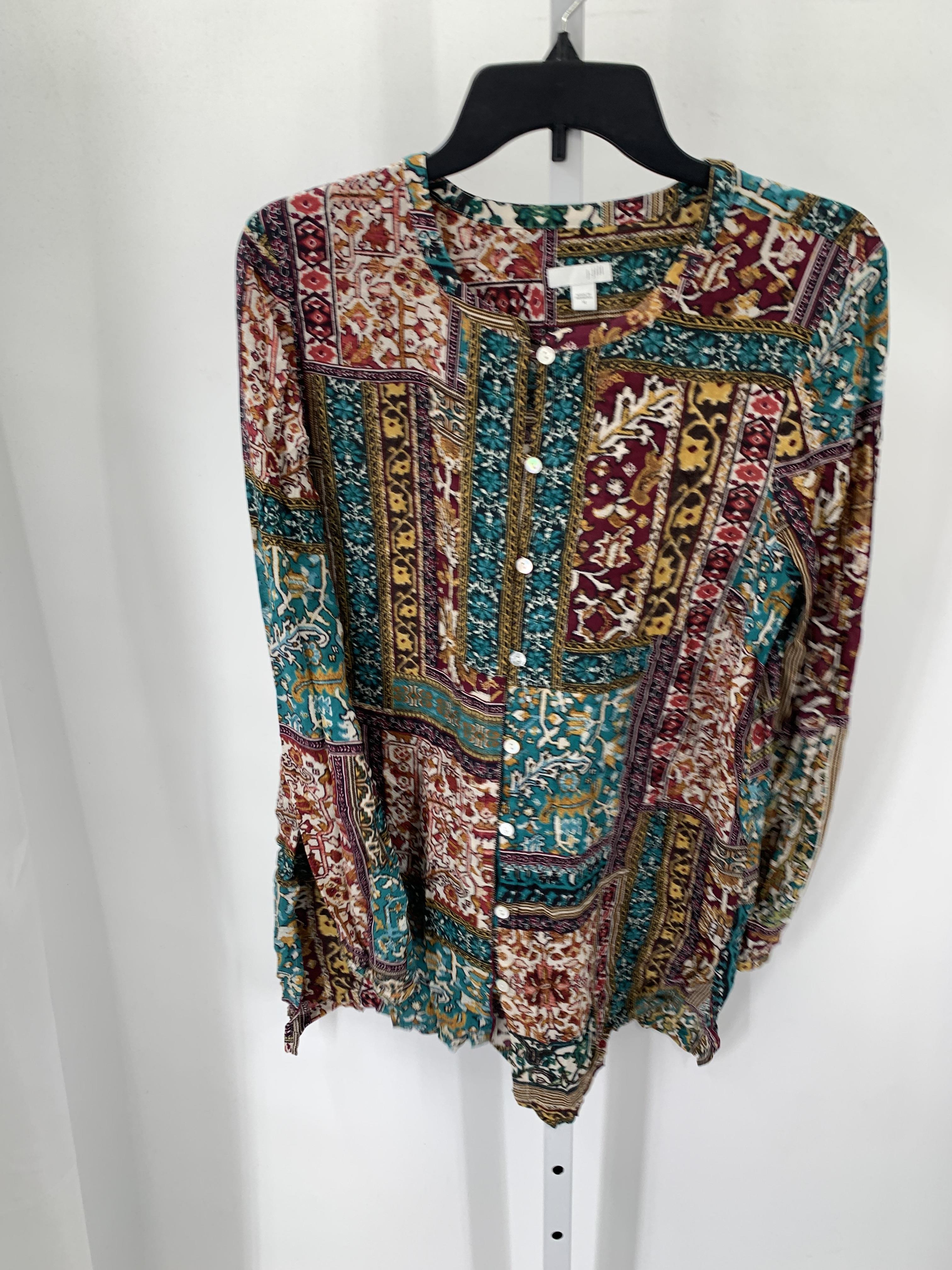 J-Jill Size Medium Misses Long Sleeve Shirt