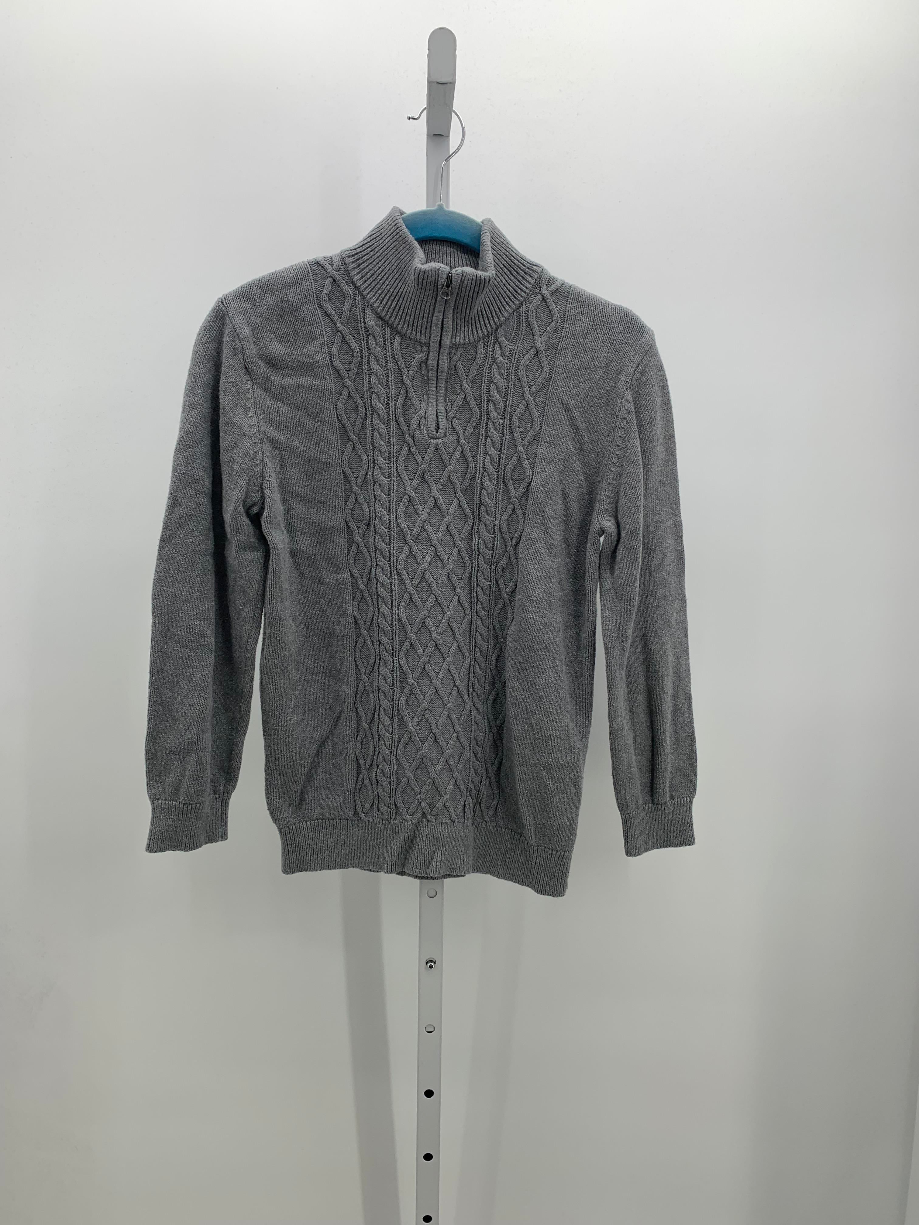 CABLED PARTIAL ZIP