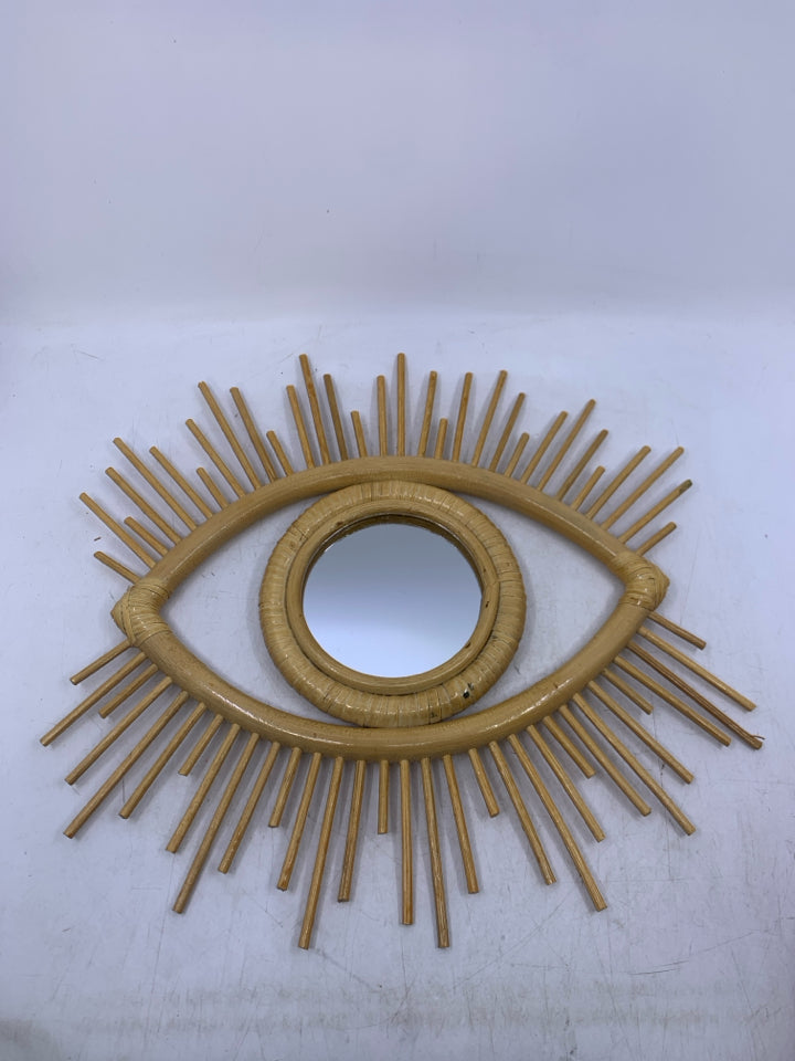 EVIL EYE BAMBOO MIRROR.