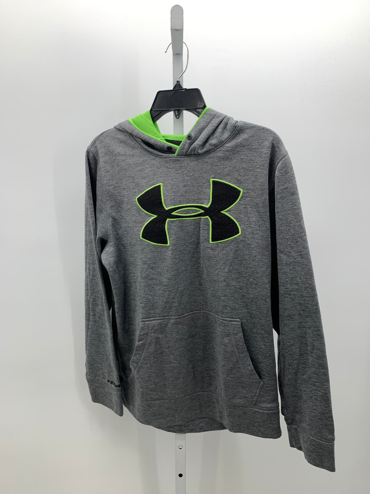 GREEN HOODED KNIT