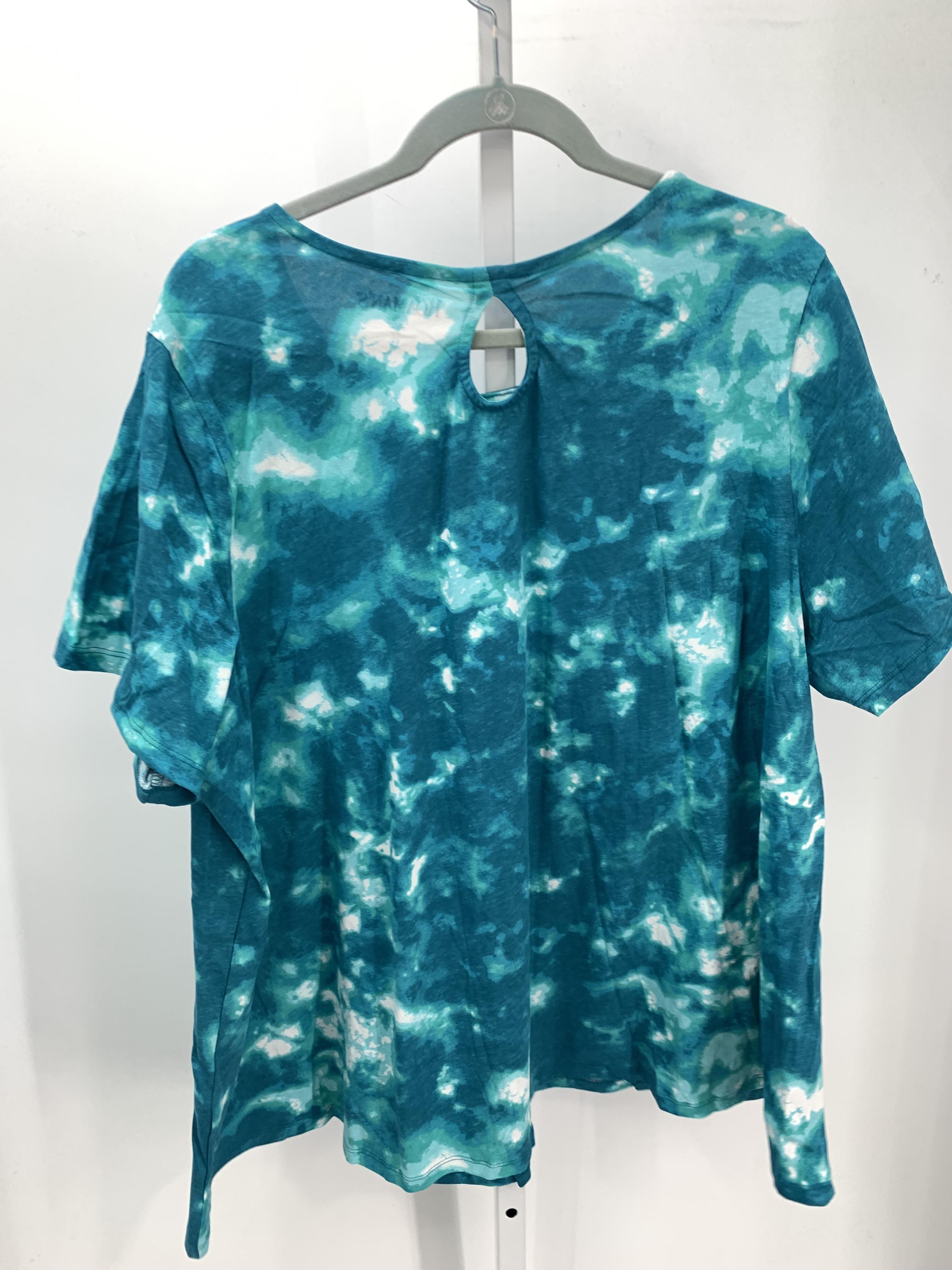 Roaman's Size 2X Womens Short Sleeve Shirt