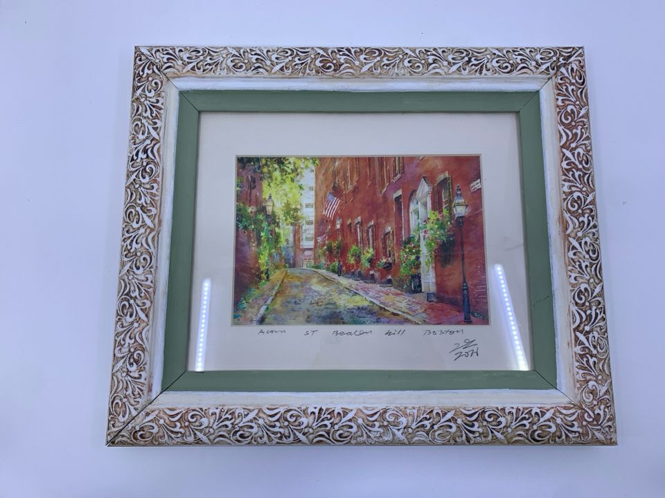 ACORN ST BEACON HILL BOSTON- SIGNED & NUMBERED.