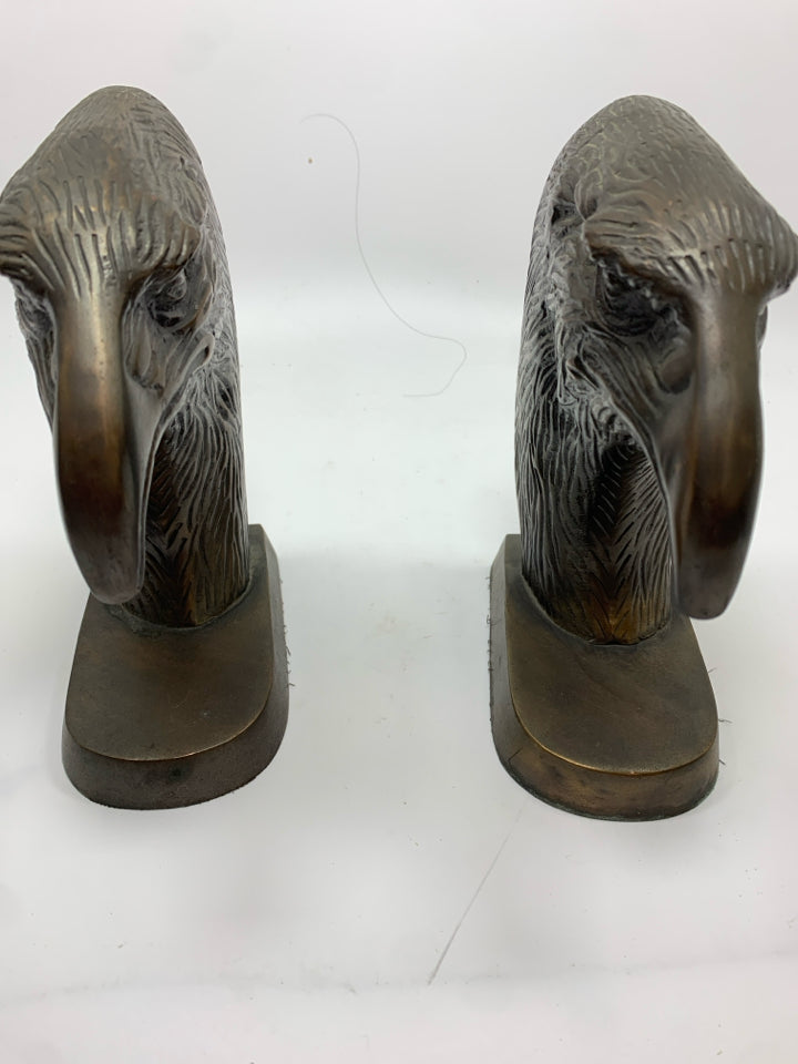 2 HEAVY VTG EAGLE BOOKENDS.