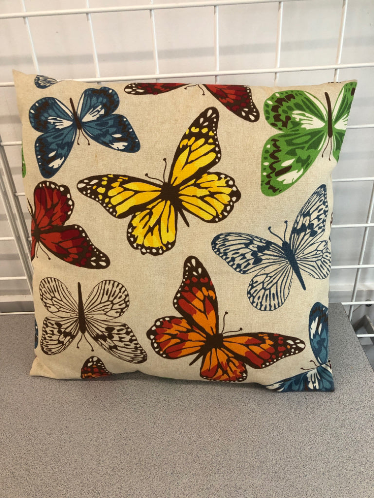 BUTTERFLY ACCENT PILLOW.