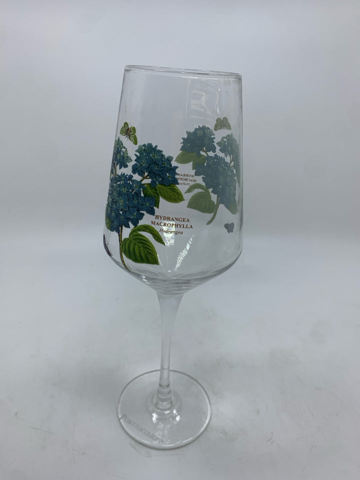 4 PORTMEIRION WINE GLASSES.