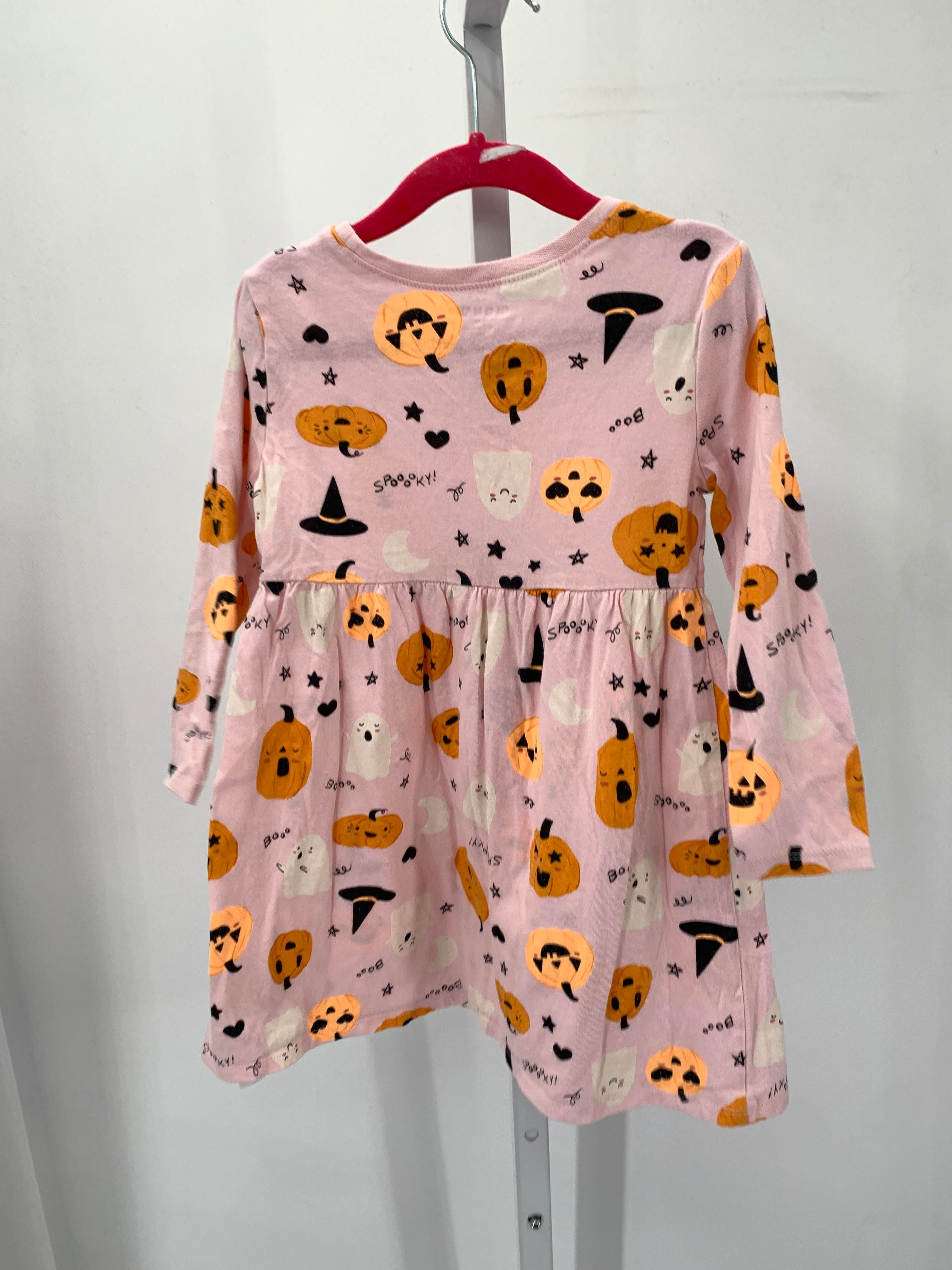 LONG SLV DRESS GHOSTS PUMPKINS