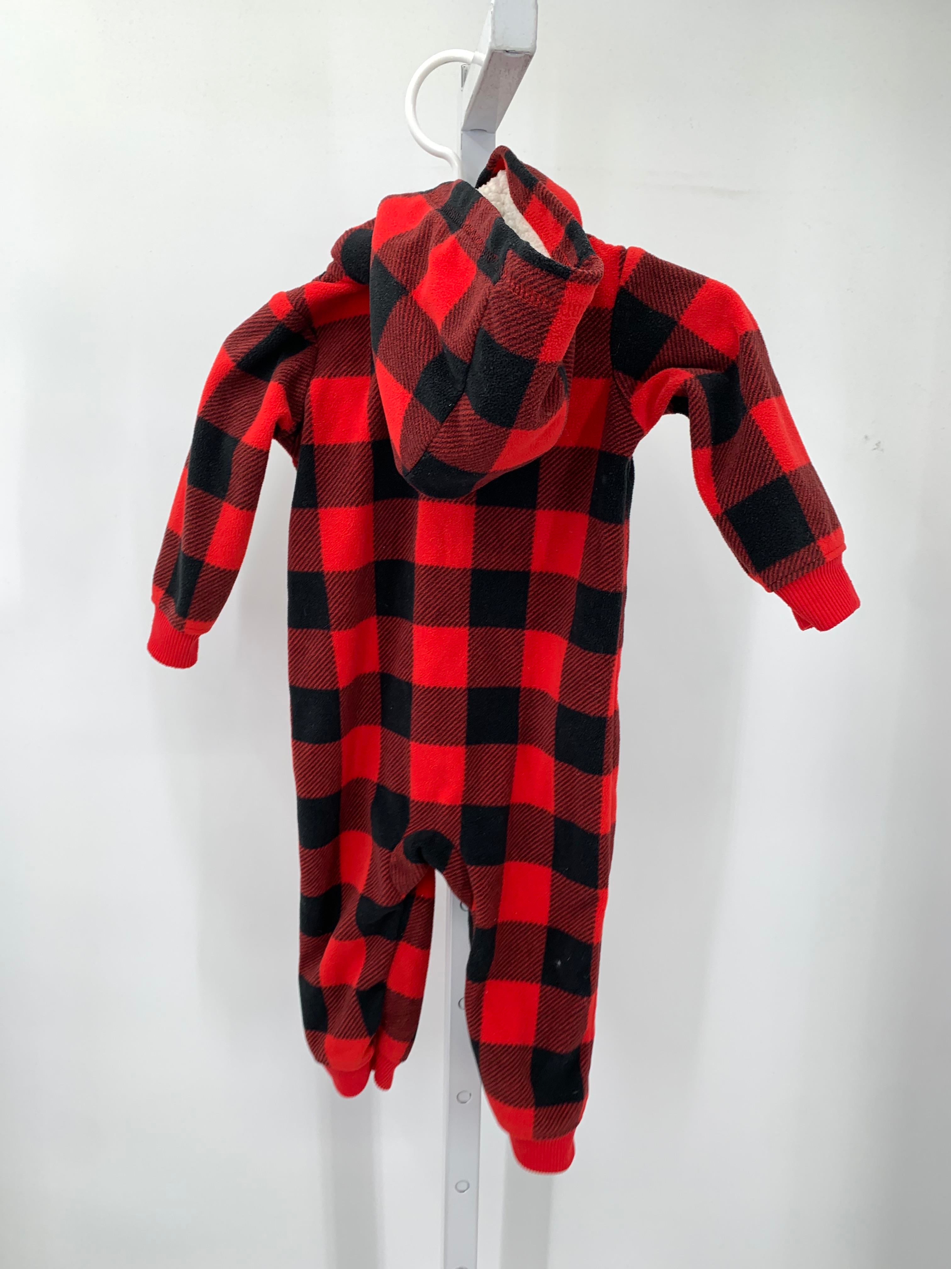 BLACK CHECKERED HOODED FLEECE