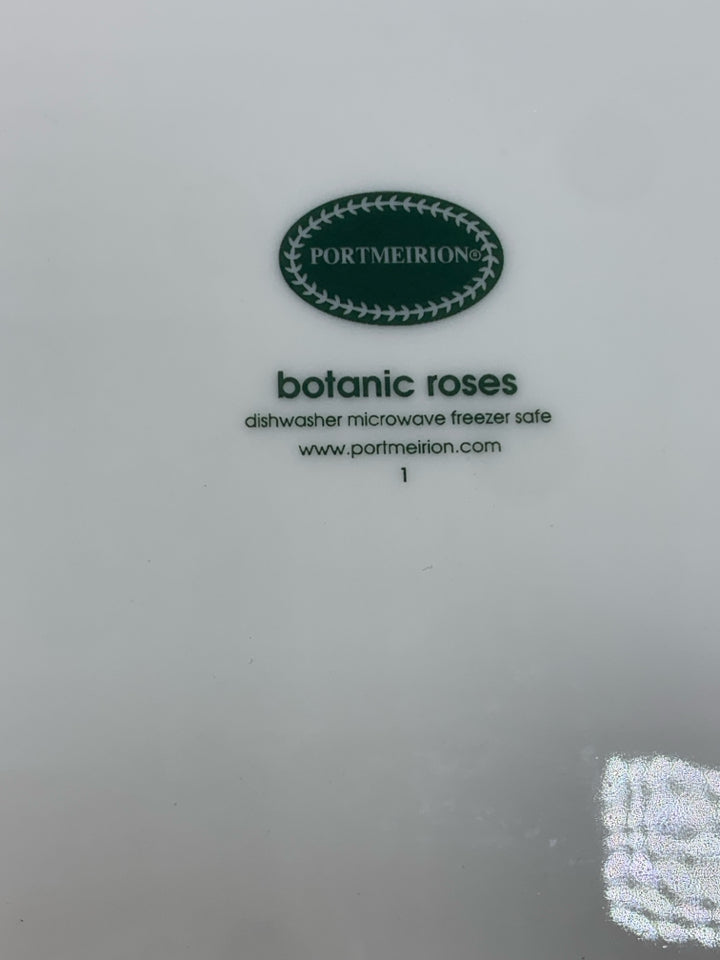 BOTANIC ROSES SQUARE SERVING PLATE.