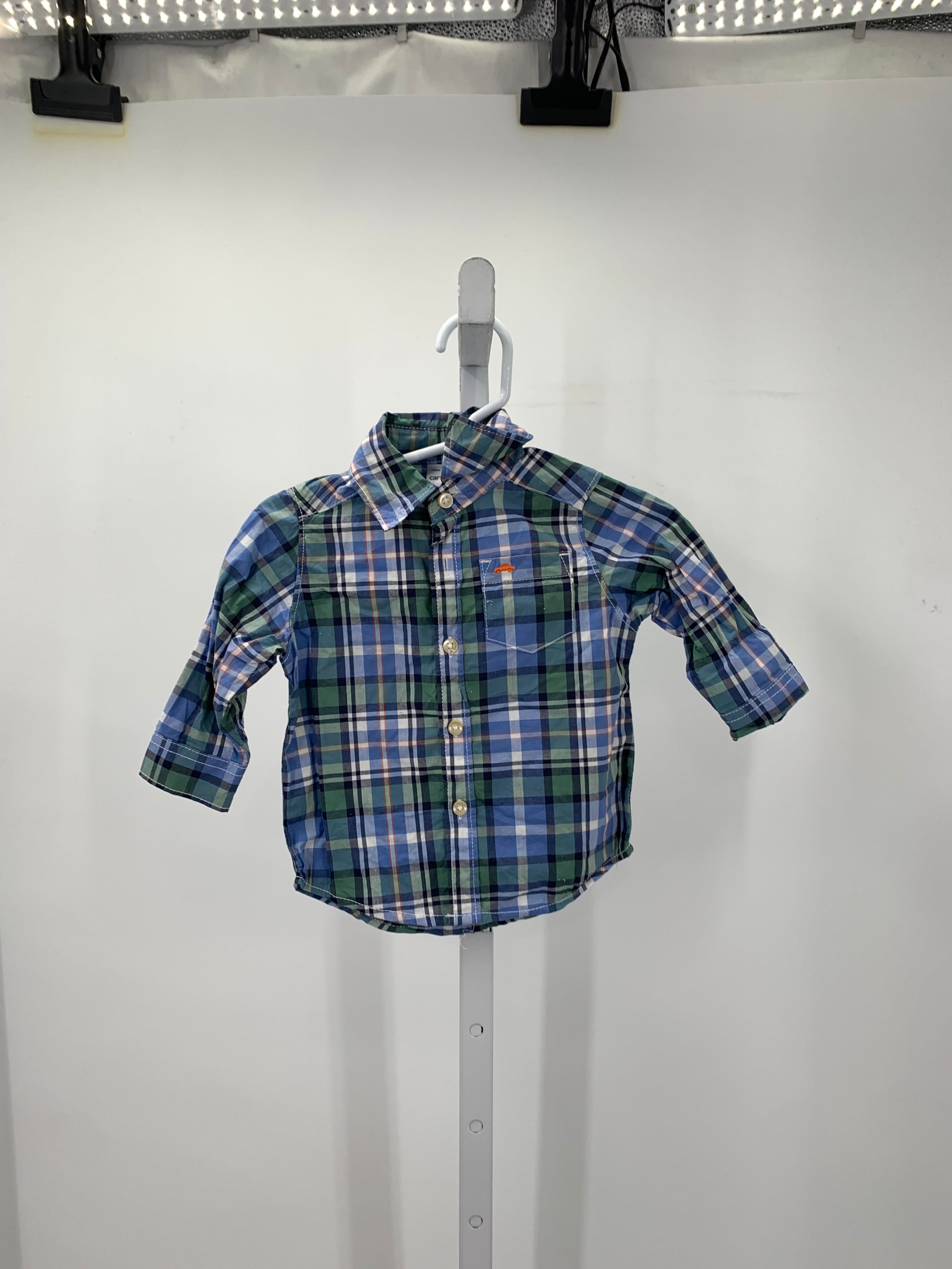 GREEN PLAID BTN DOWN