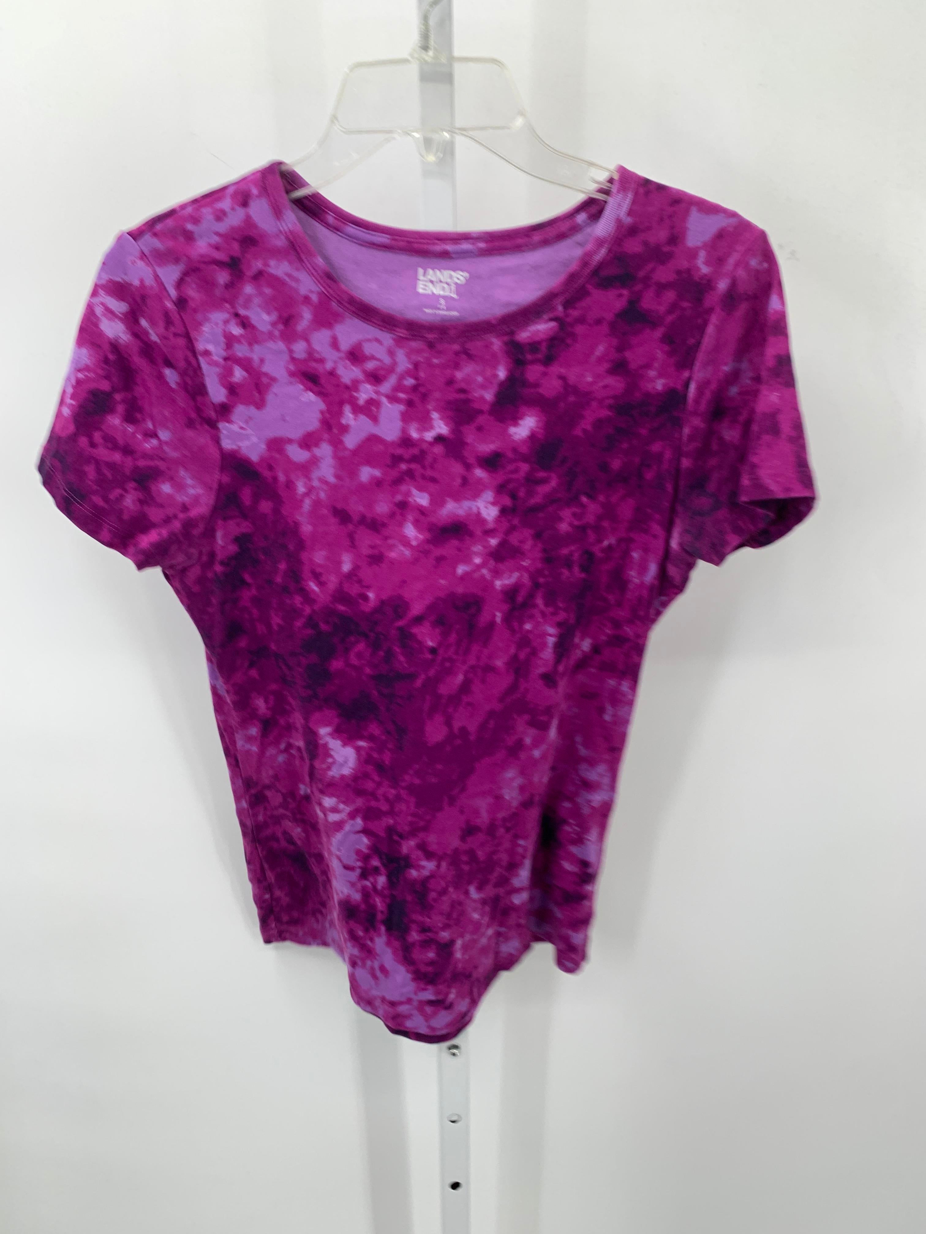 Lands End Size Small Misses Short Sleeve Shirt