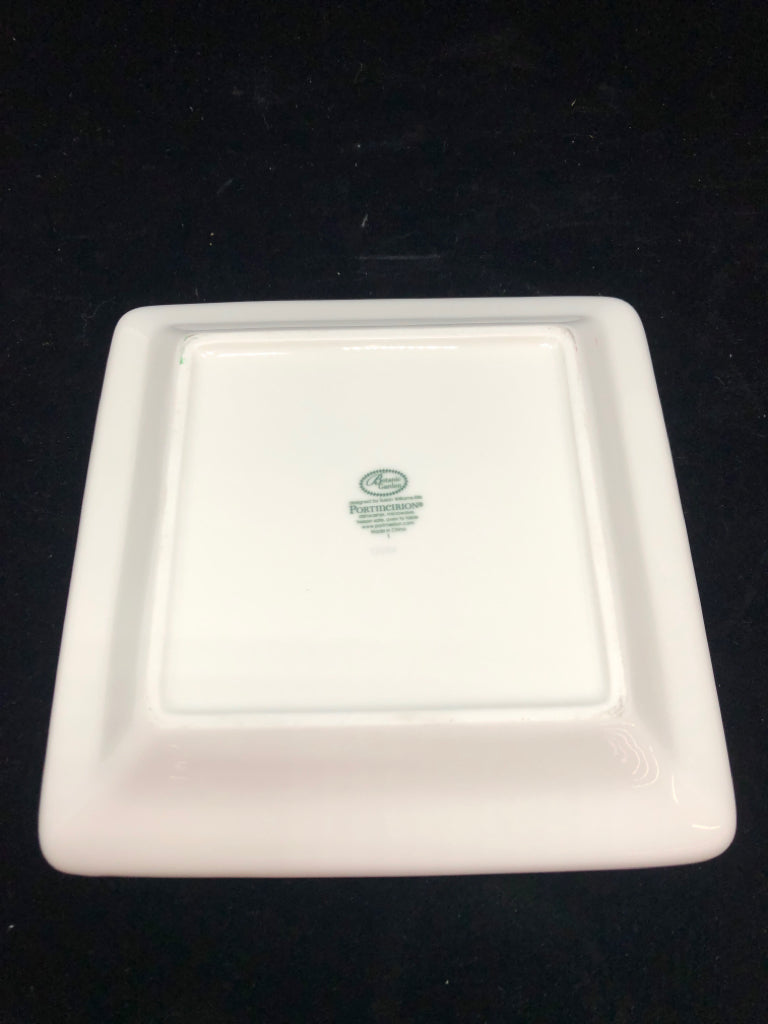 SQUARE PORTMEIRION BOTANIC PLATE.