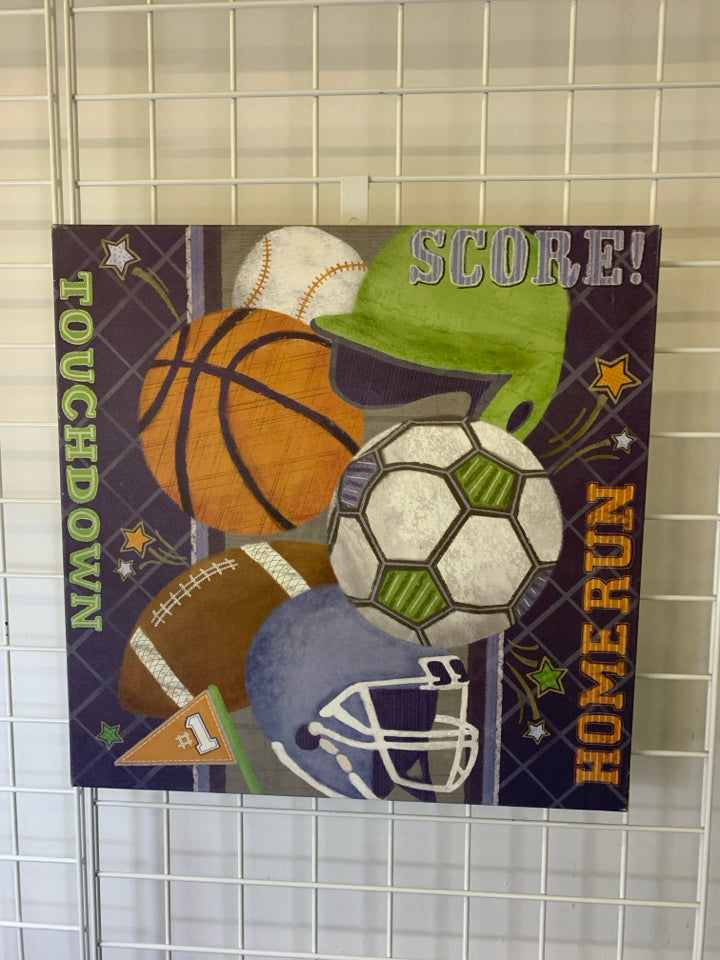 SPORTS BALLS CANVAS.